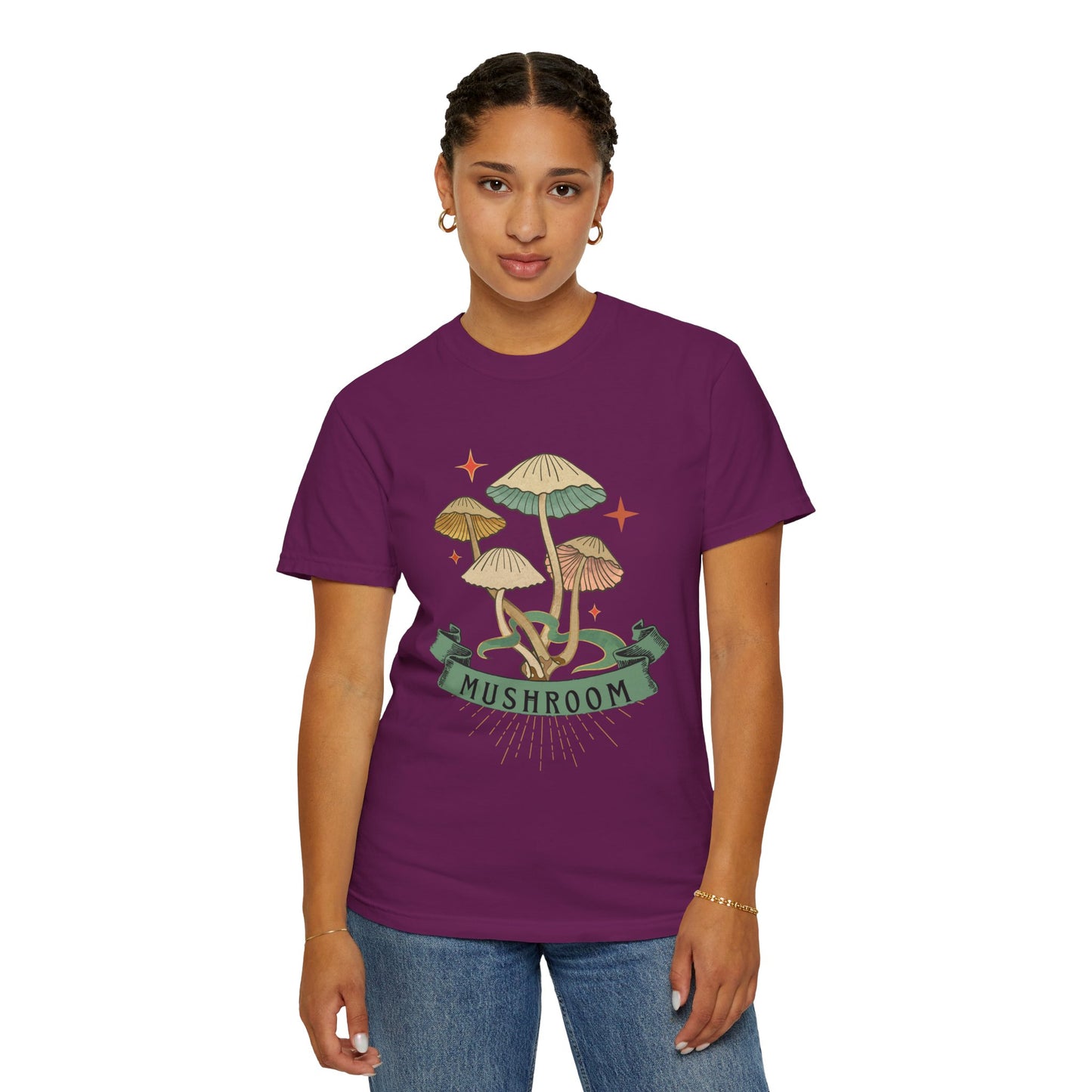 Mushroom Magic T-Shirt, Nature Lover Gift, Unisex Tee, Eco-Friendly Clothing, Summer Style, Festival Outfit