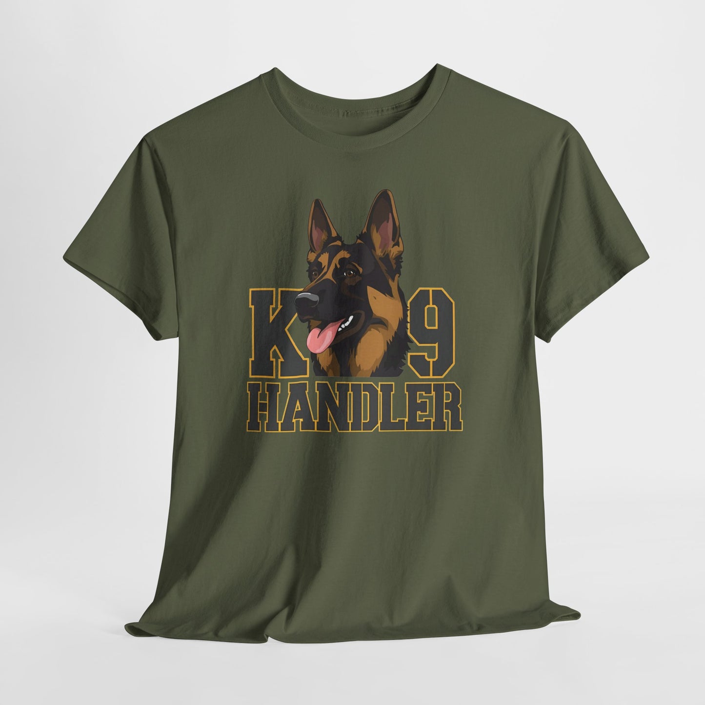 German Shepherd K9 Handler Tee, Perfect for Dog Lovers, Gift for Pet Owners, Unisex Cotton T-Shirt