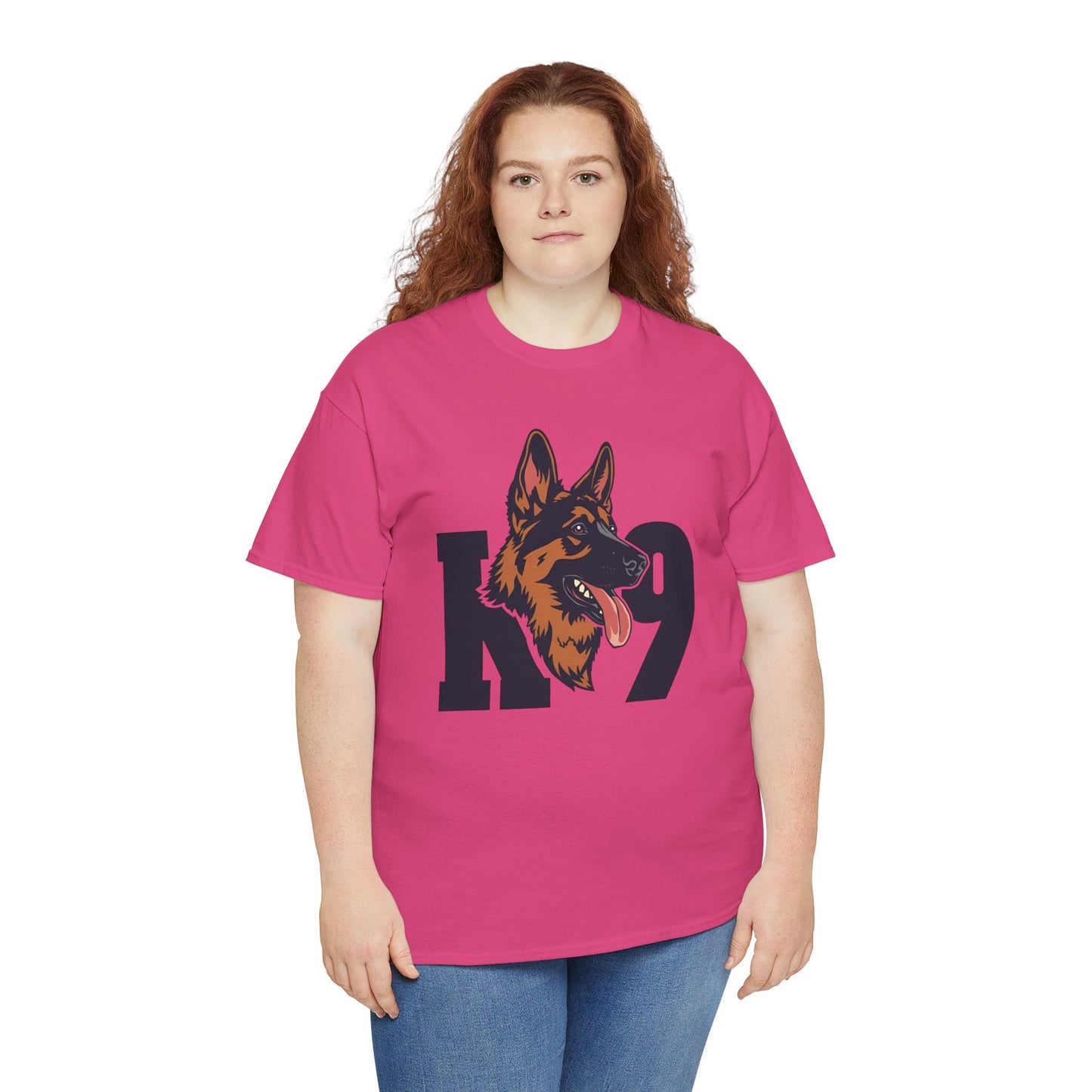 German Shepherd K9 Lover Unisex Heavy Cotton Tee | Dog Owner Gift, Dog Lover Apparel