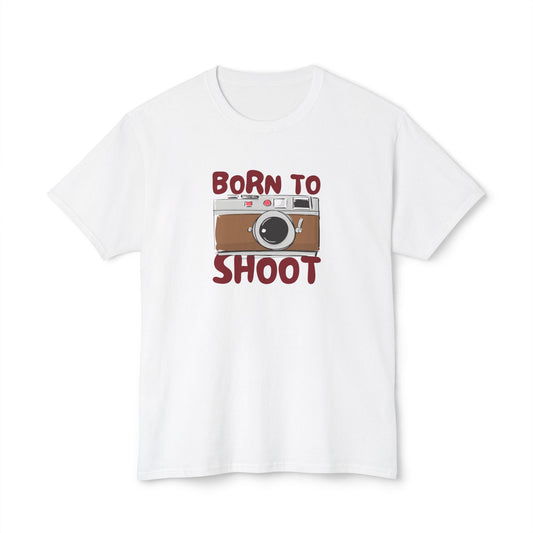 Camera Lover's Unisex T-Shirt – Born to Shoot, Photography Gift, Fun Shirt for Photographers, Unique Tee for Events, Casual Wear