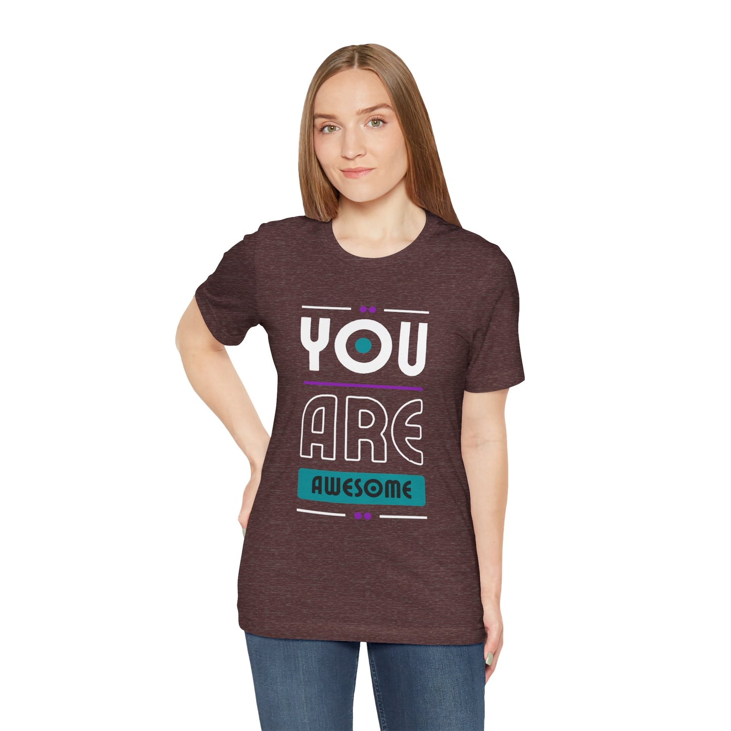 You Are Awesome Tee, Unisex Inspirational T-Shirt, Motivational Gift, Casual Wear, Birthday Gift, Summer Outfit