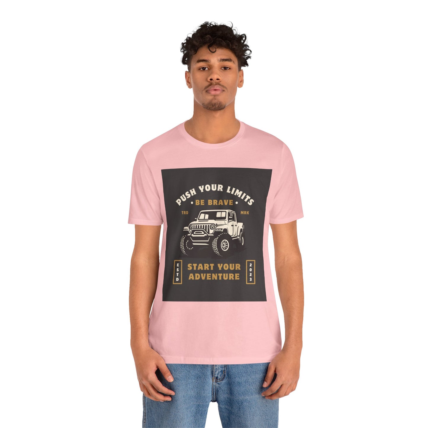 Push Your Limits Adventure-Inspiring Unisex Jersey Tee, Outdoor Shirt, Motivational T-Shirt, Gift for Adventurers, Hiking Apparel, Travel Tee
