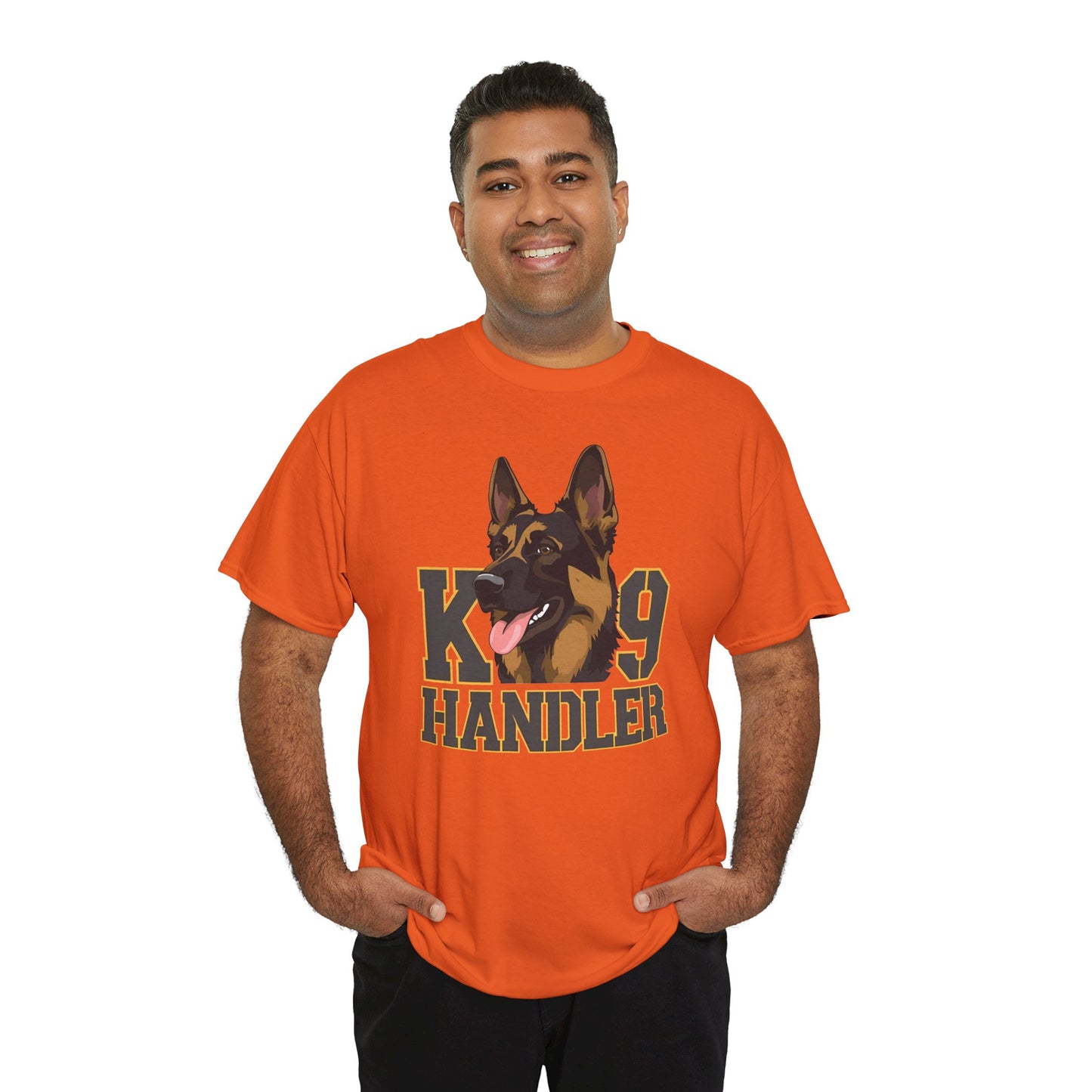 German Shepherd K9 Handler Tee, Perfect for Dog Lovers, Gift for Pet Owners, Unisex Cotton T-Shirt