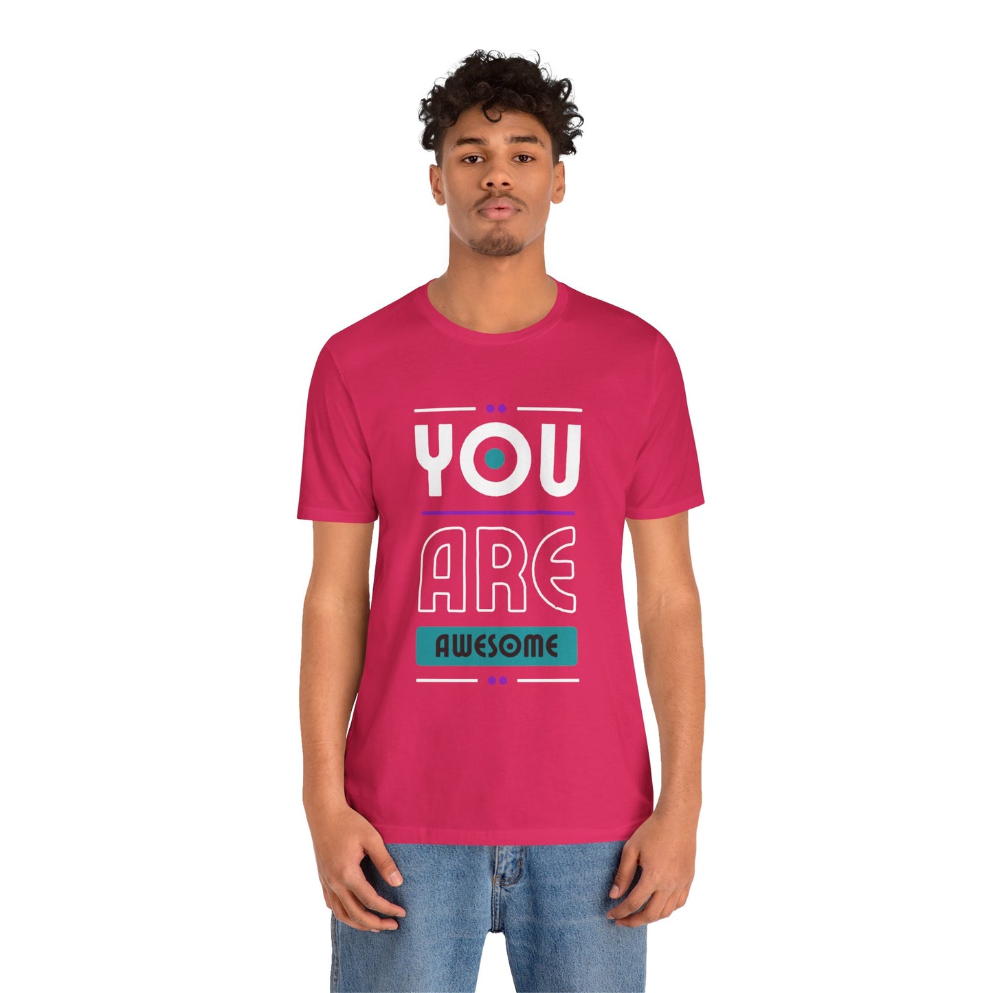 You Are Awesome Tee, Unisex Inspirational T-Shirt, Motivational Gift, Casual Wear, Birthday Gift, Summer Outfit