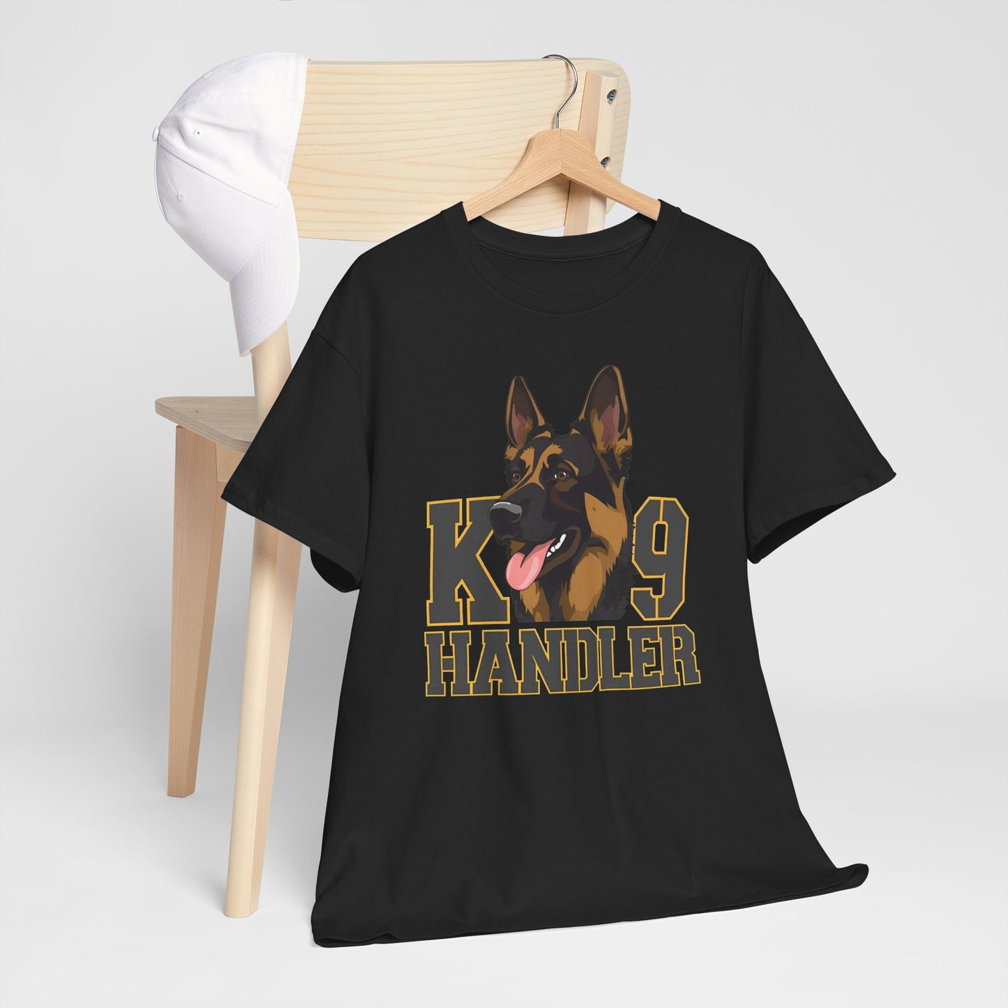 German Shepherd K9 Handler Tee, Perfect for Dog Lovers, Gift for Pet Owners, Unisex Cotton T-Shirt