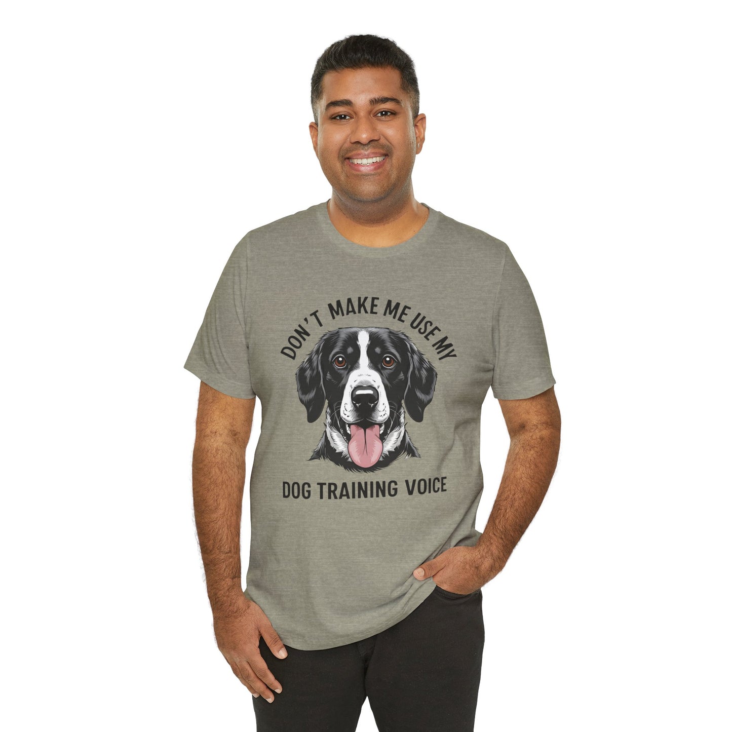 Dog Training T-Shirt - Don't Make Me Use My Dog Training Voice, Funny Pet Owner Gift, Canine Training Apparel