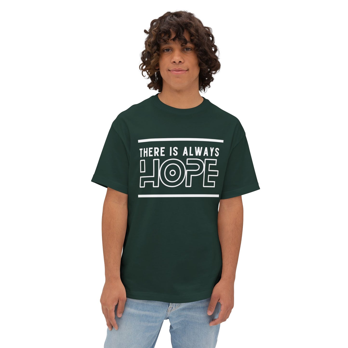Unisex Oversized Hope Tee, Casual T-Shirt for Men and Women, Inspirational Graphic Tee, Gift for Friends, Motivational Wear