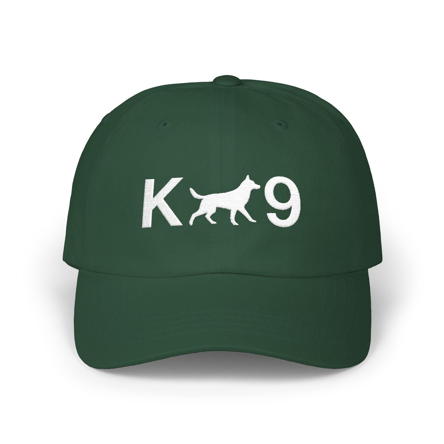 K9 Classic Embroidered Dad Cap, German Shepherd Hat, Unisex Adjustable Cap