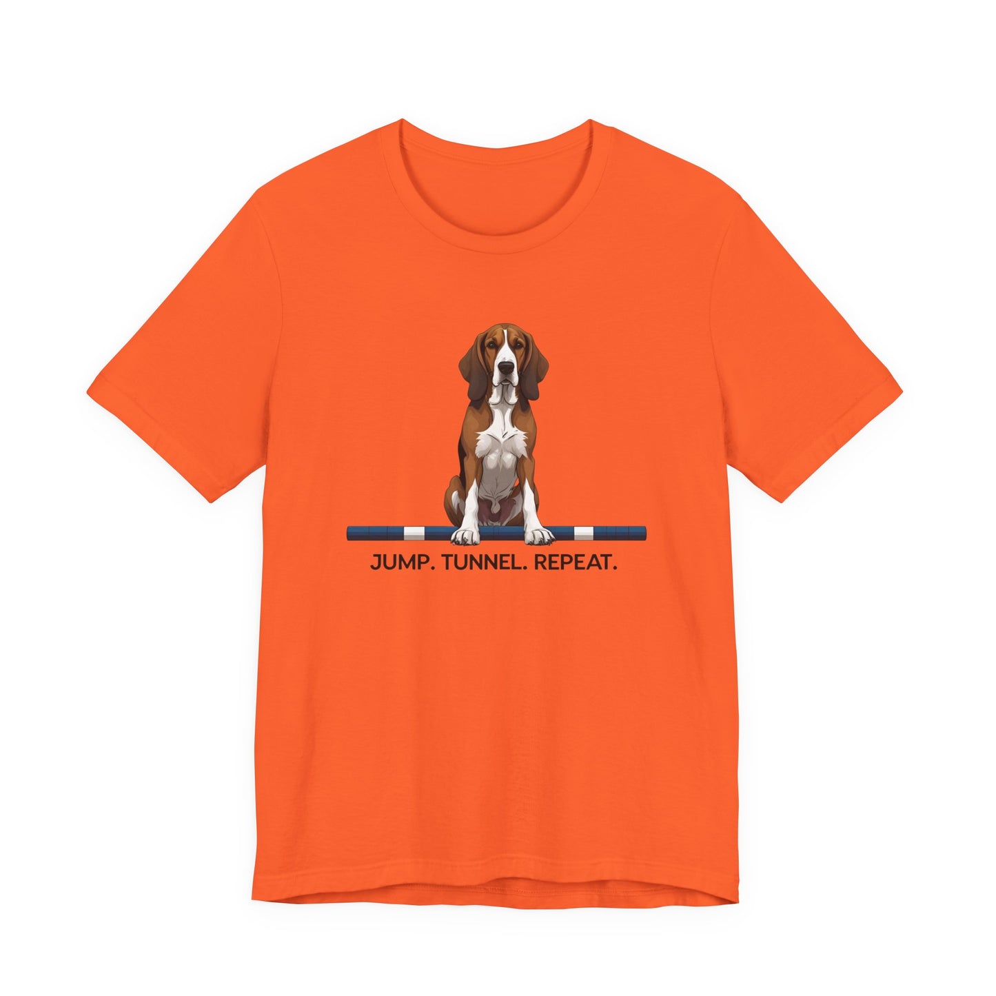 Dog Agility Tee, Fun Pet Lover Shirt, Jump Tunnel Repeat T-Shirt, Dog Enthusiast Apparel, Gift for Dog Owners