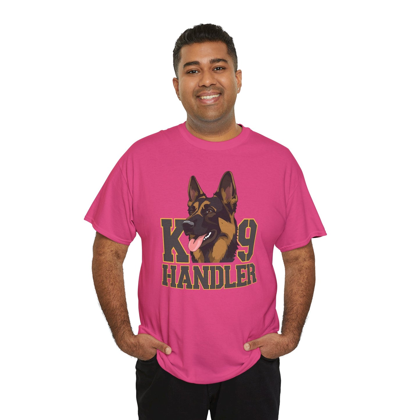 German Shepherd K9 Handler Tee, Perfect for Dog Lovers, Gift for Pet Owners, Unisex Cotton T-Shirt