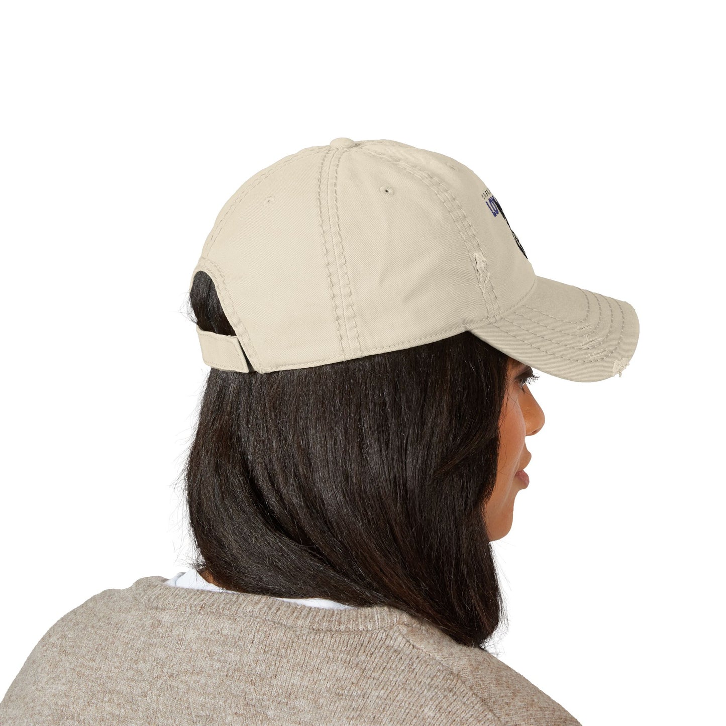 German Shepherd Embroidered Distressed Dad Hat - Unbreakable Loyalty | Perfect for Dog Lovers