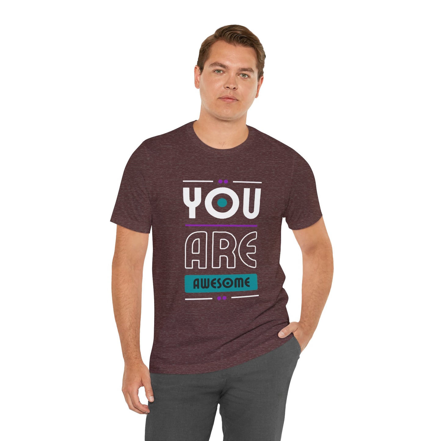 You Are Awesome Tee, Unisex Inspirational T-Shirt, Motivational Gift, Casual Wear, Birthday Gift, Summer Outfit