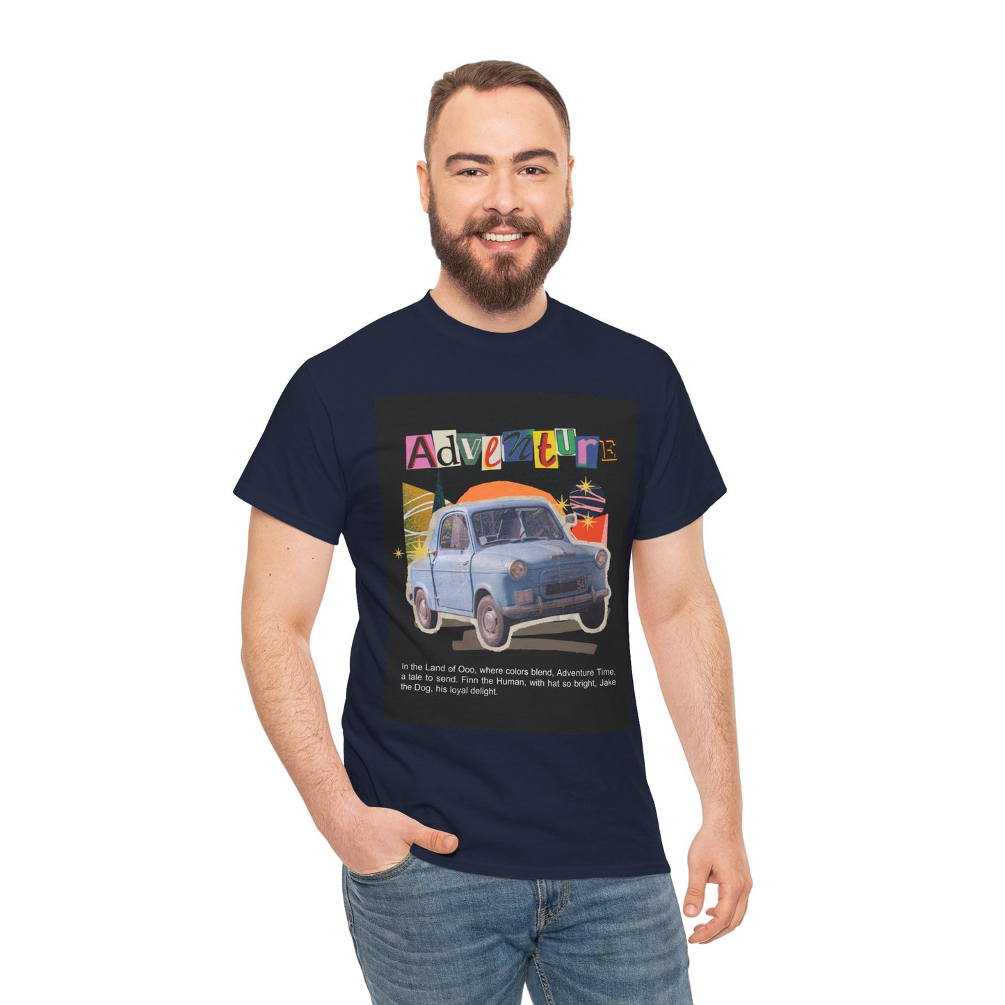 Adventure-Themed Unisex Cotton Tee, Retro Car Graphic Tee, Travel T-Shirt, Gift for Adventurers, Vintage Exploration Top