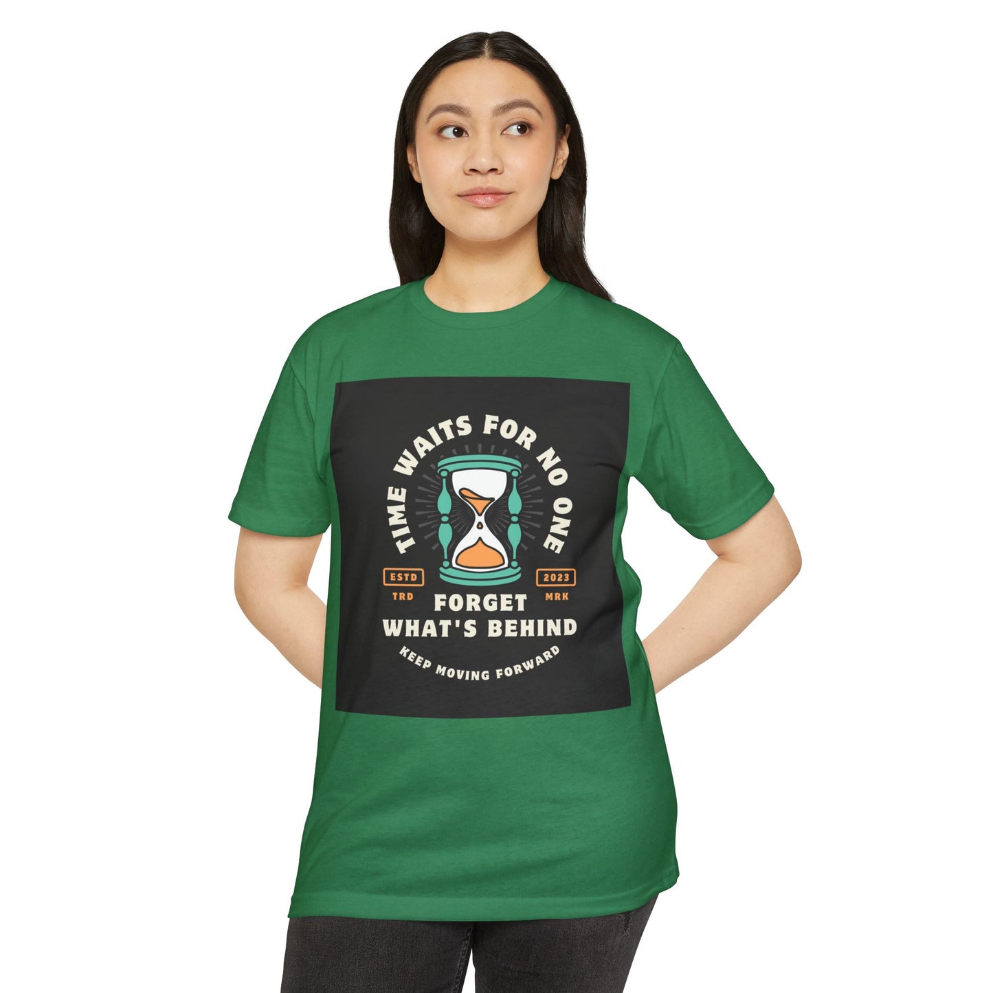Inspirational Unisex T-Shirt: 'Time Waits for No One' - Motivational Tee, Casual Everyday Wear, Gift for Friends, Positive Message