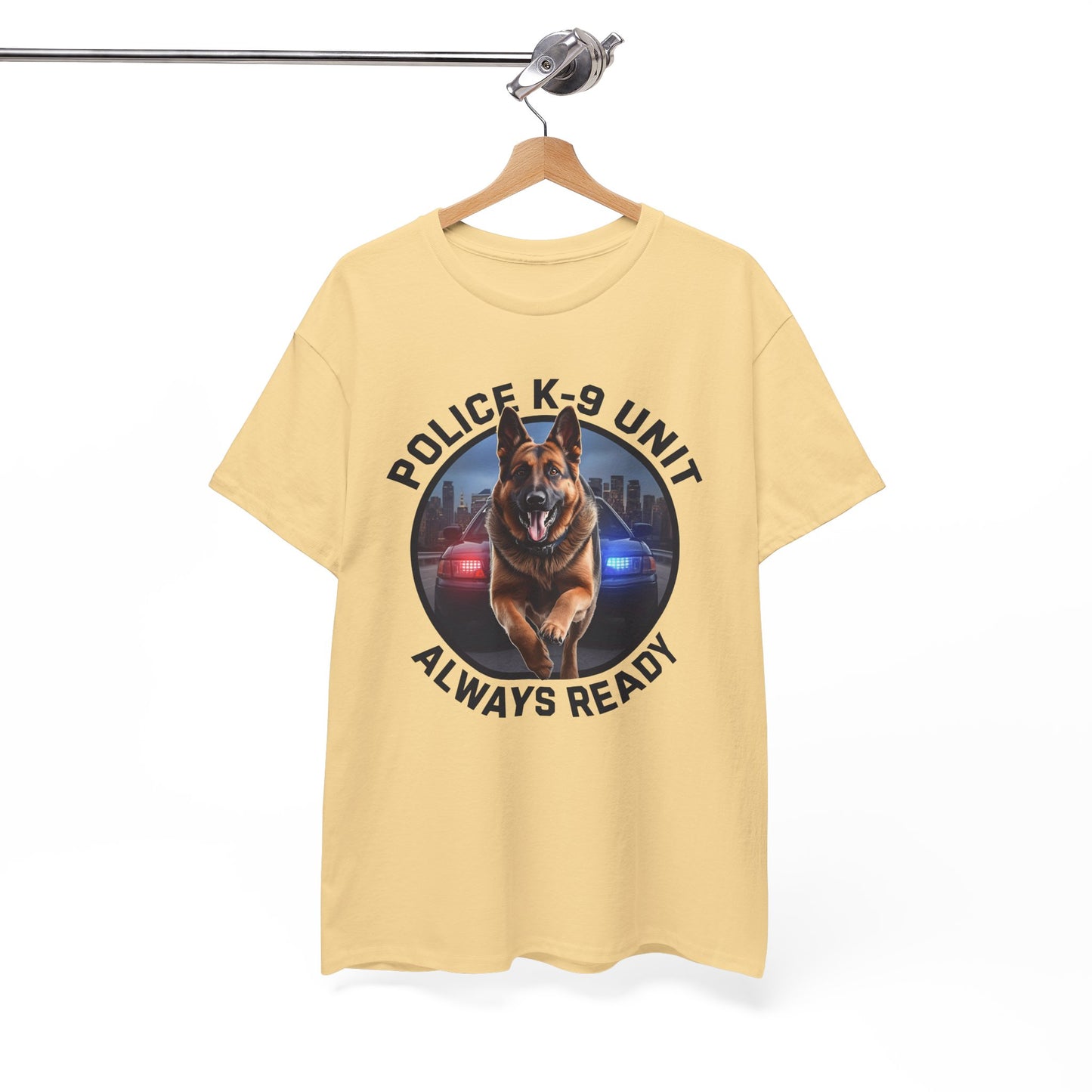 Police K-9 Unit Tee, Always Ready Graphic Tee, Dog Lover Gift, Police Support Shirt, Police Dog Merchandise