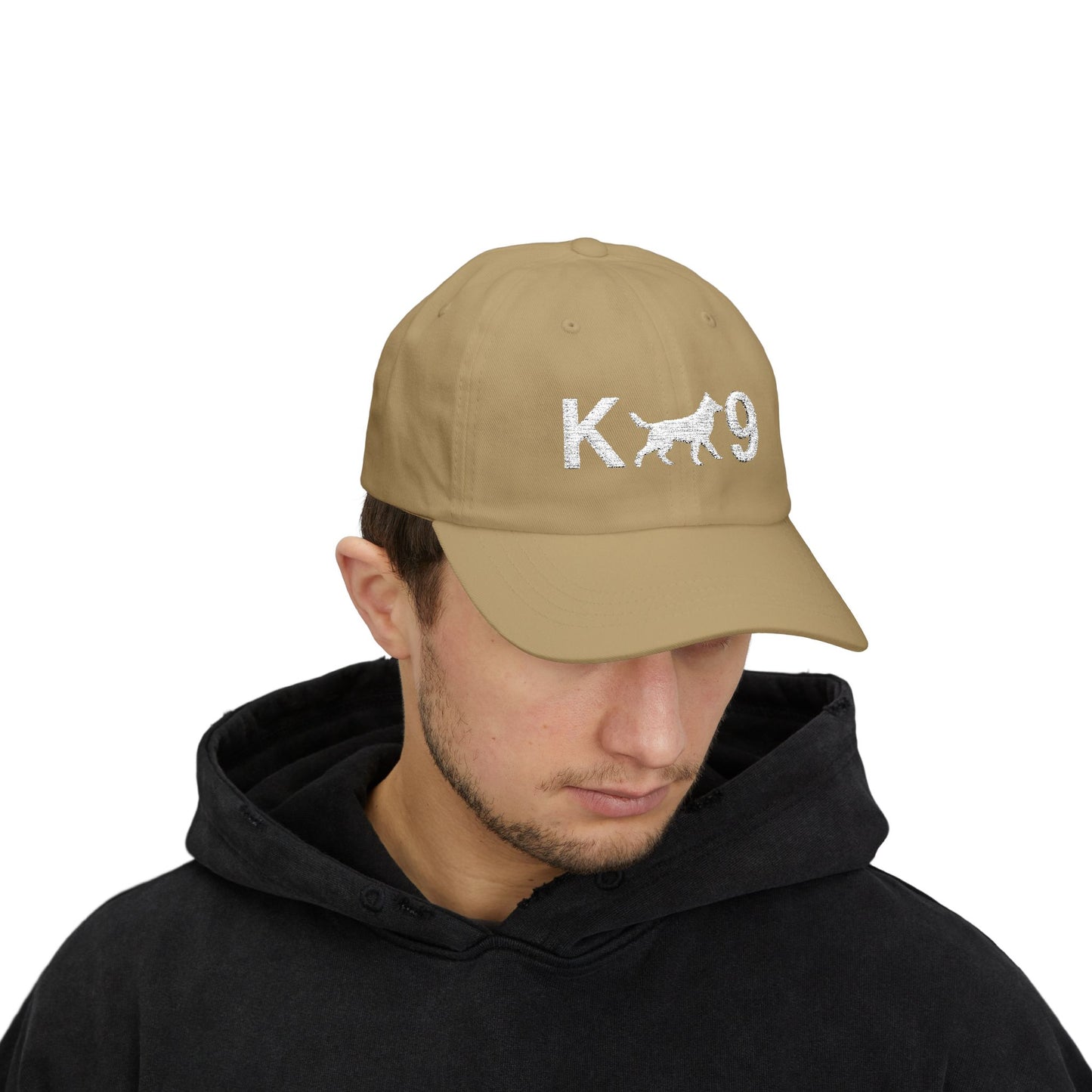 K9 Classic Embroidered Dad Cap, German Shepherd Hat, Unisex Adjustable Cap