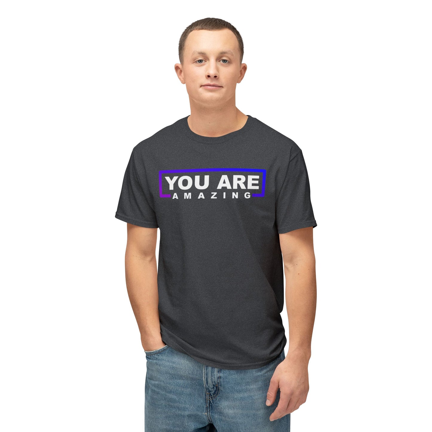 You Are Amazing Inspirational Quote T-Shirt, Motivational Gift, Casual Wear, Affirmation Apparel, Birthday Gift, Positive Vibes Clothing