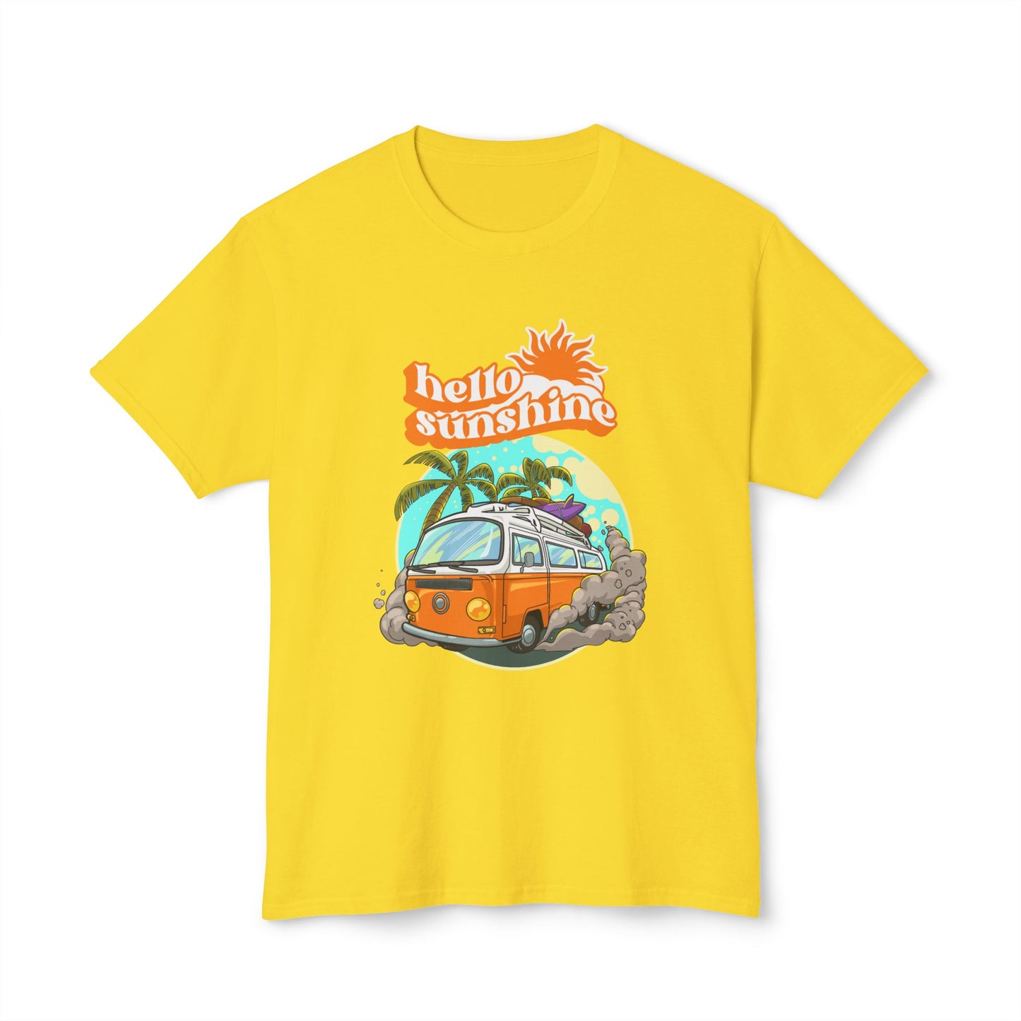 Hello Sunshine Beach Vibe T-Shirt, Summer Tee, Vacation Shirt, Gift for Travelers, Cool Graphic Tee