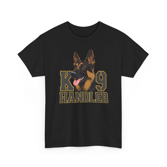 German Shepherd K9 Handler Tee, Perfect for Dog Lovers, Gift for Pet Owners, Unisex Cotton T-Shirt