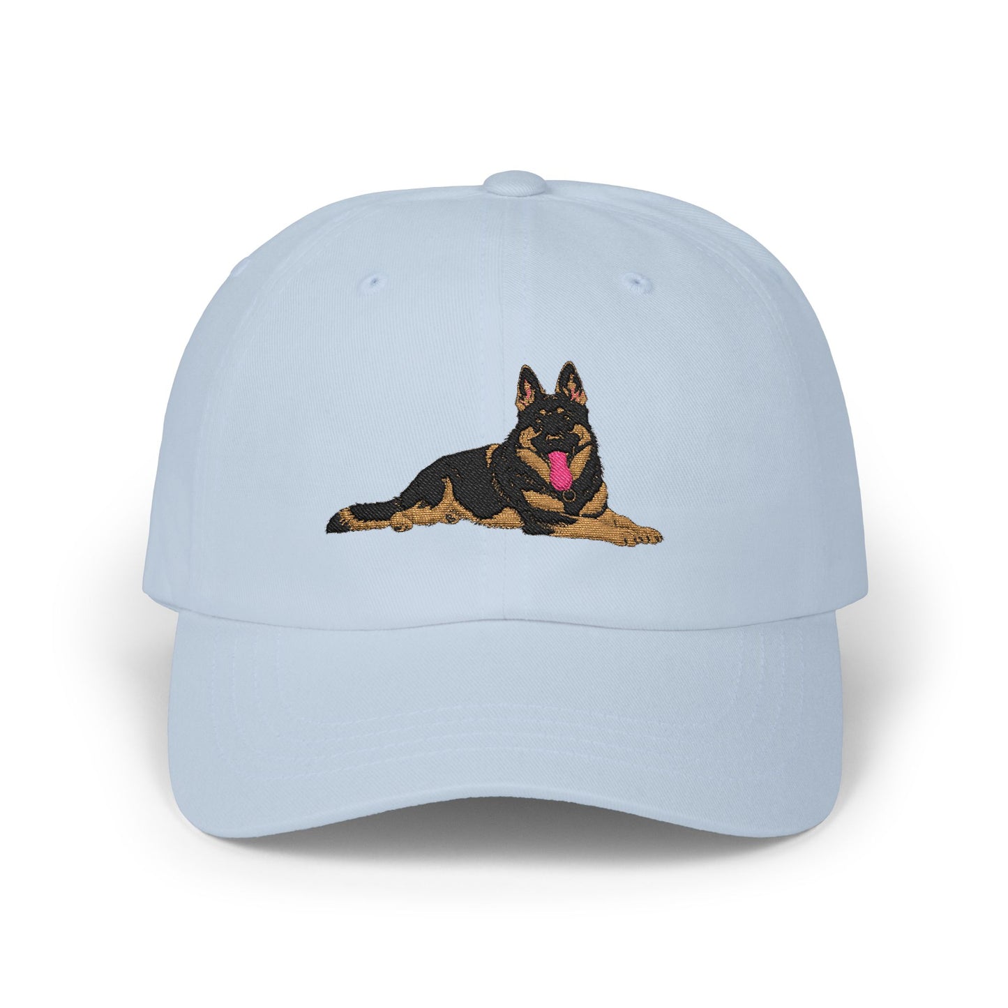 Classic Dad Cap Featuring a Giant Old Fashioned Working Line German Shepherd Embroidered Design