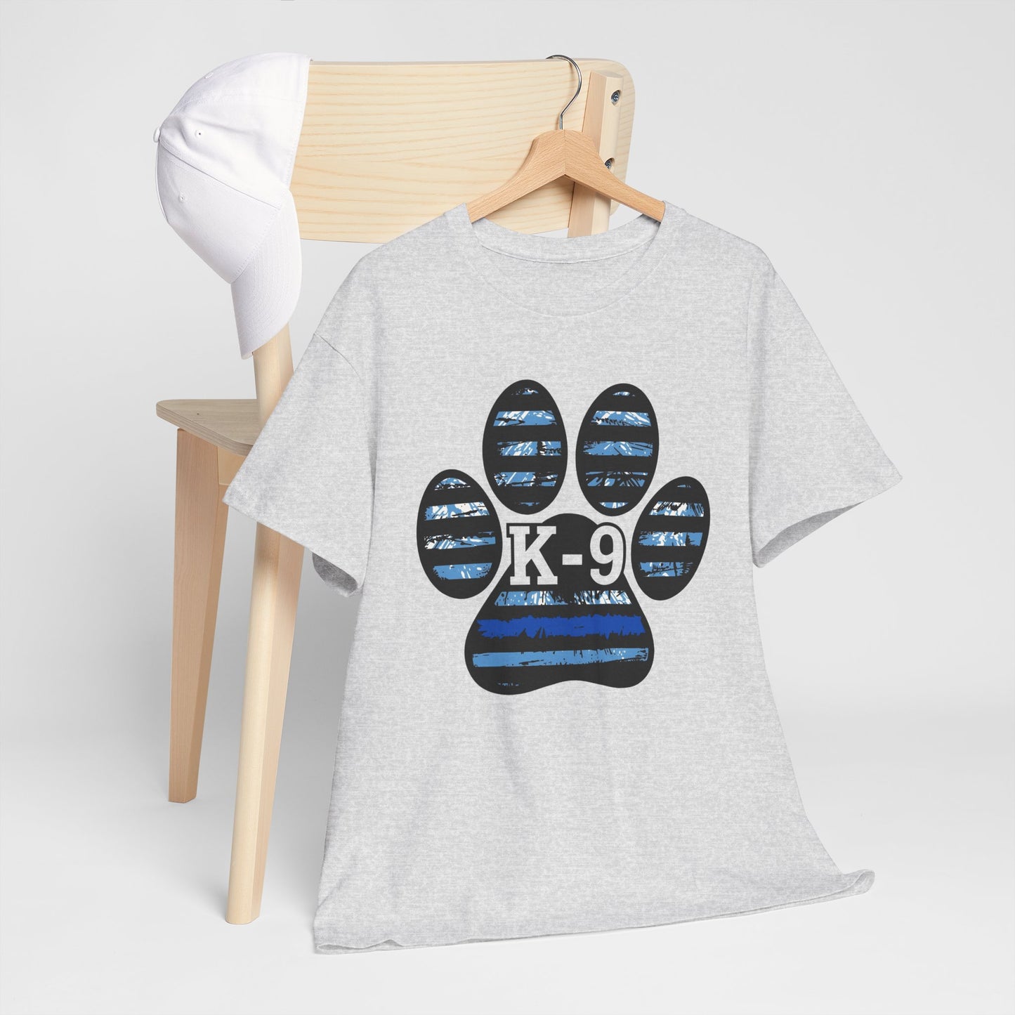 K-9 Paw Print Tee – Unisex Cotton Tee for Dog Lovers, Pet Owners, Animal Rescue Supporters