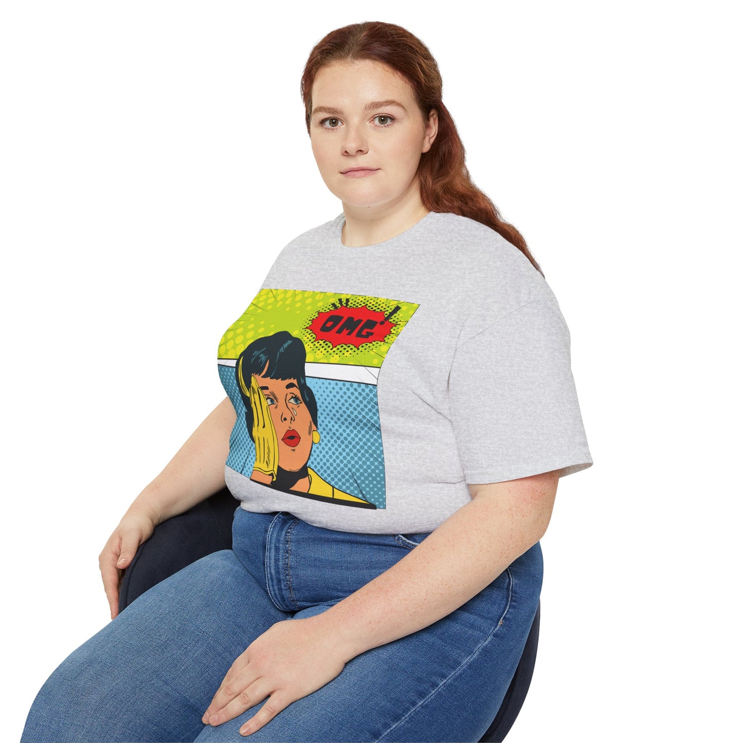 OMG Graphic Unisex Tee | Retro Pop Art T-Shirt, Gift for Trendsetters, Casual Wear, Comic Style, Fun Statement Top