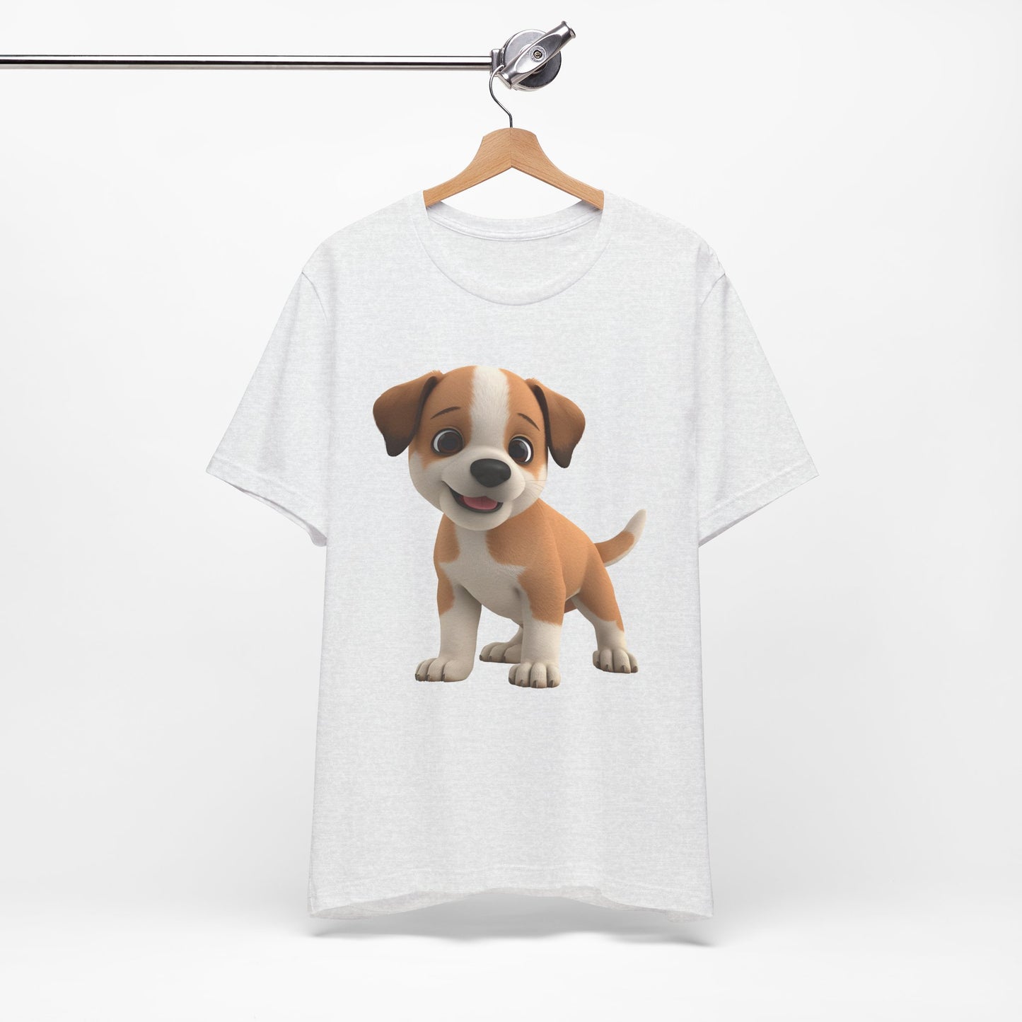 Cute Dog 3D Graphic Tee, Fun Animal Shirt, Dog Lover Gift, Playful Fashion Statement