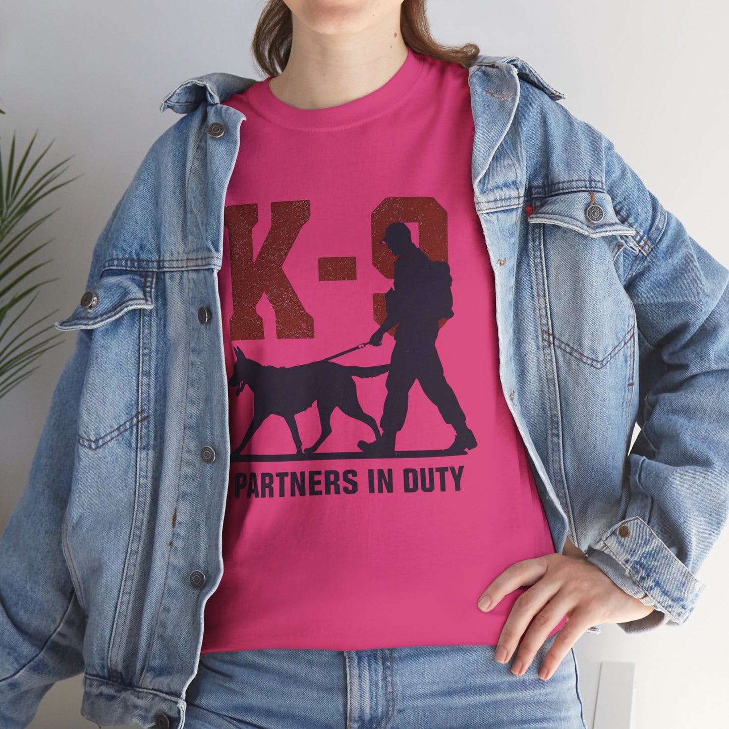 K-9 Partners in Duty Tee, Dog Handler T-Shirt, Dog Lover Tee, Police Dog Apparel, Dog Owner T-Shirt