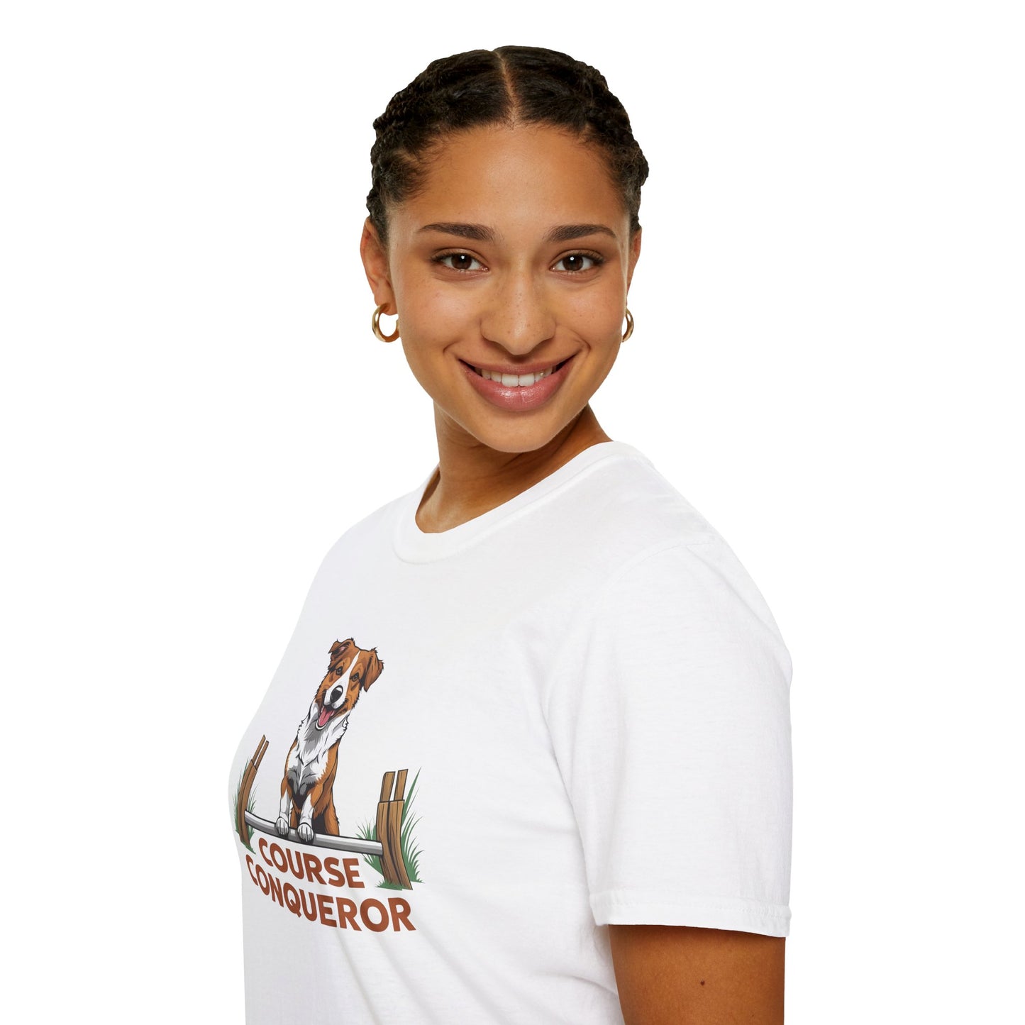 Course Conqueror Dog Training Shirt | Dog Owner Gift, Casual Wear, Funny Pet Apparel, Canine Enthusiast Top