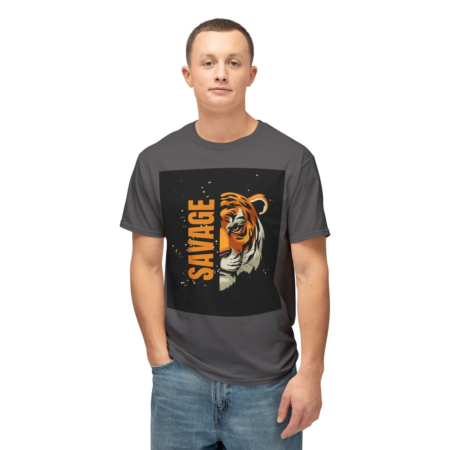 Savage Tiger Unisex T-Shirt, Graphic Tee, Animal Lover Shirt, Trendy Fashion, Gift for Him/Her, Wild Style Clothing