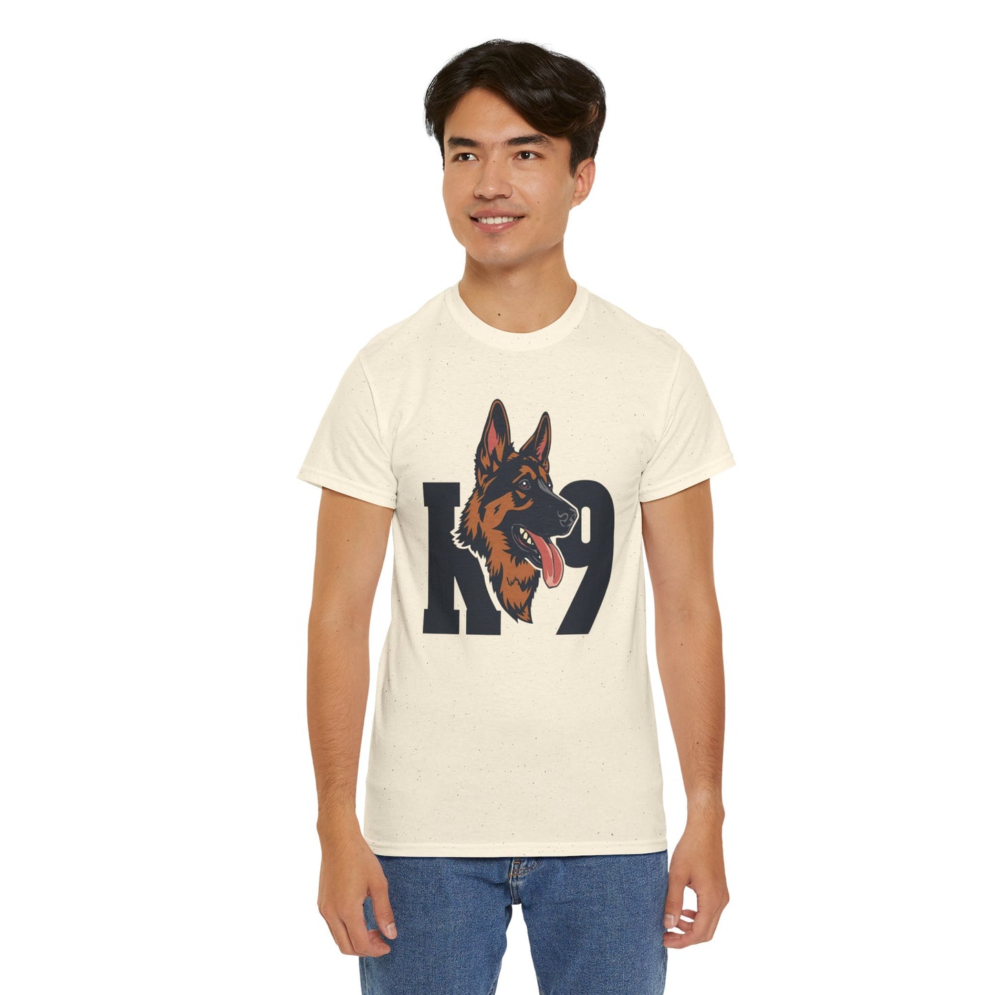 German Shepherd K9 Lover Unisex Heavy Cotton Tee | Dog Owner Gift, Dog Lover Apparel