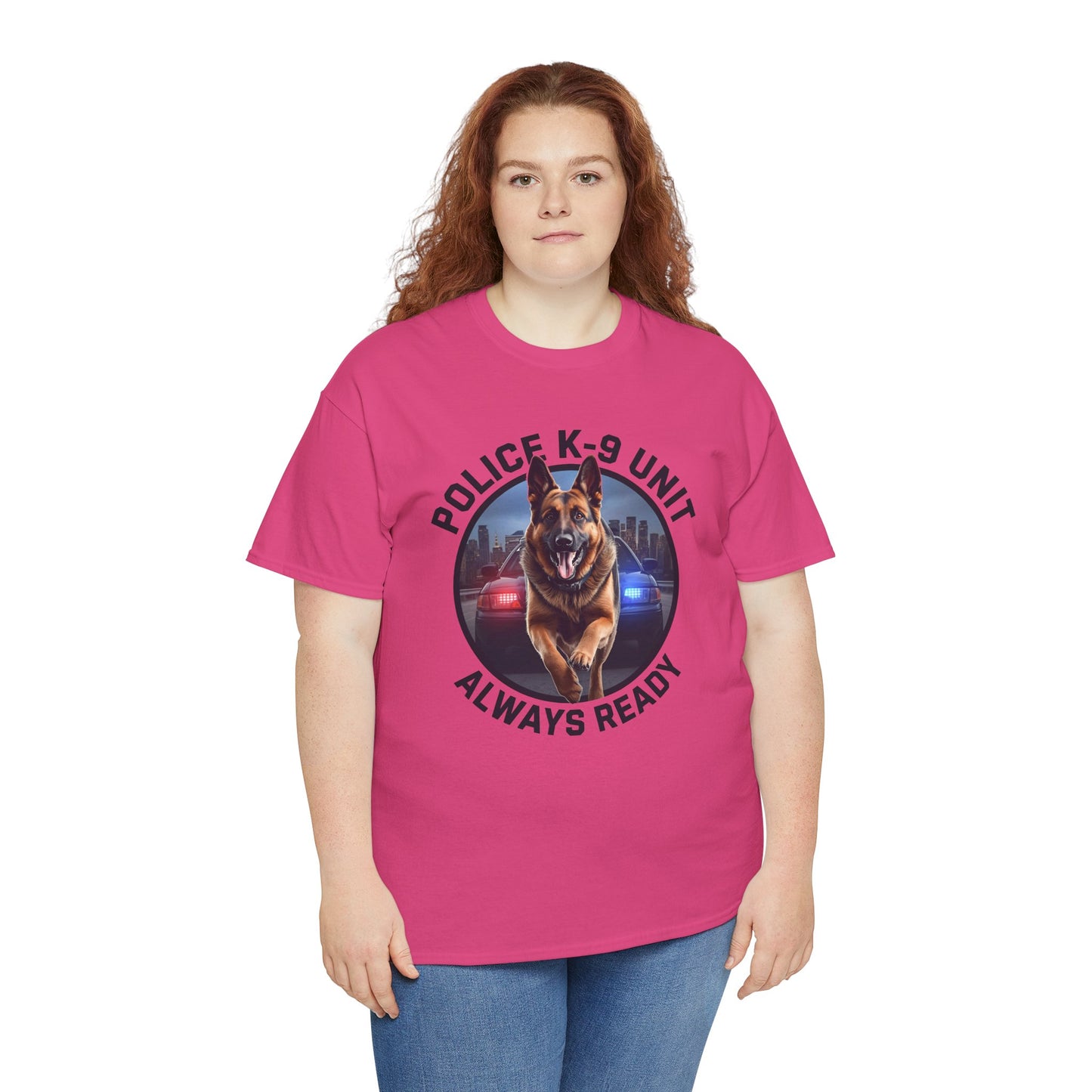 Police K-9 Unit Tee, Always Ready Graphic Tee, Dog Lover Gift, Police Support Shirt, Police Dog Merchandise