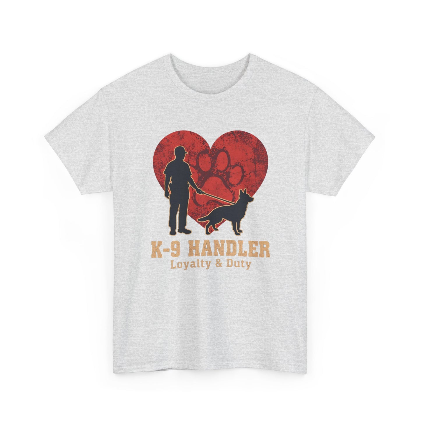 K-9 Handler Heart Tee - Loyalty & Duty, Dog Lover Gift, Pet Owner Apparel