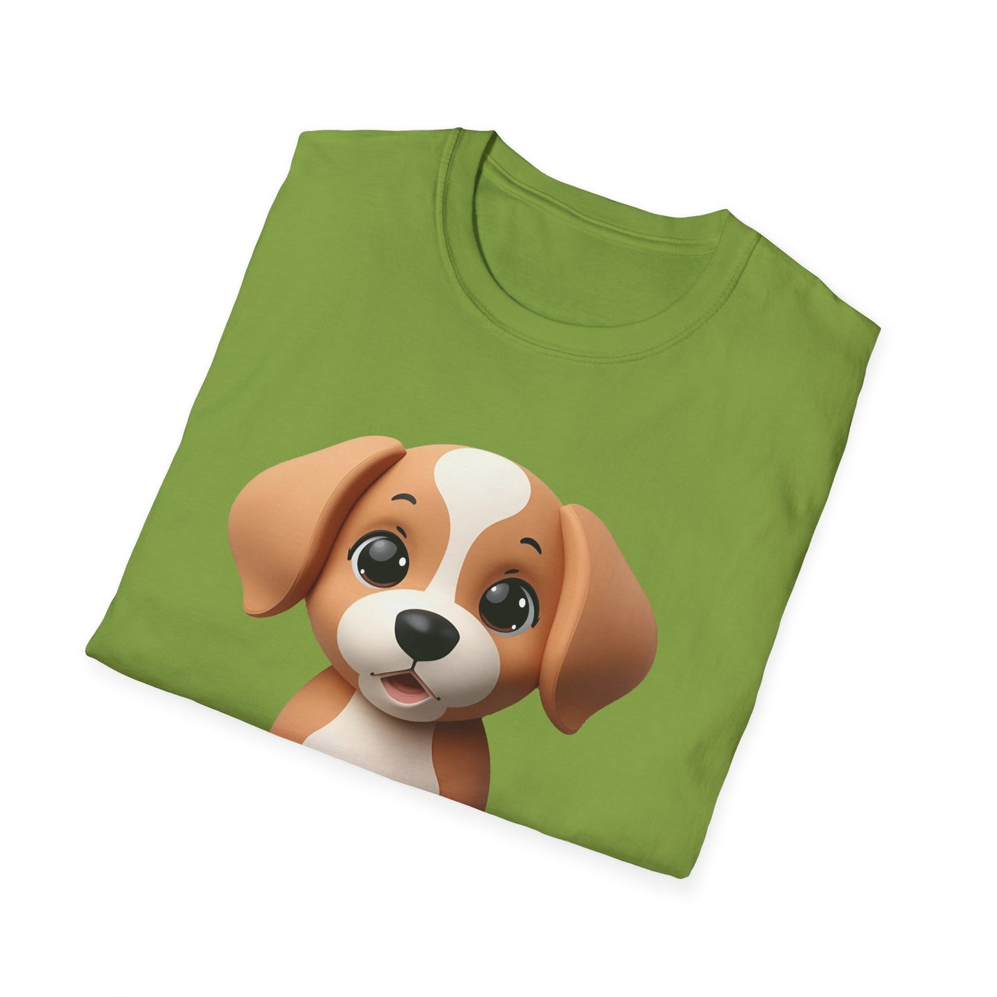 Adorable Puppy 3D Graphic T-Shirt for Dog Lovers, Cute Pet Shirt