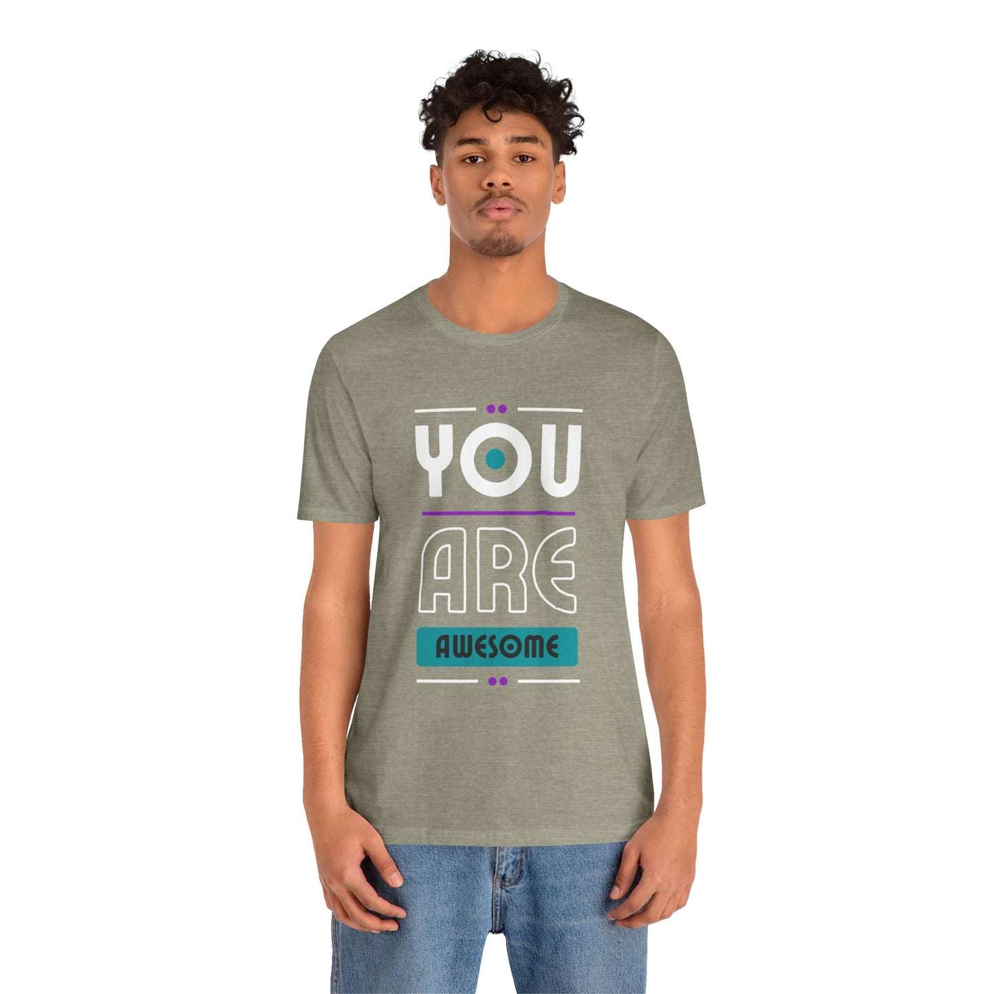 You Are Awesome Tee, Unisex Inspirational T-Shirt, Motivational Gift, Casual Wear, Birthday Gift, Summer Outfit