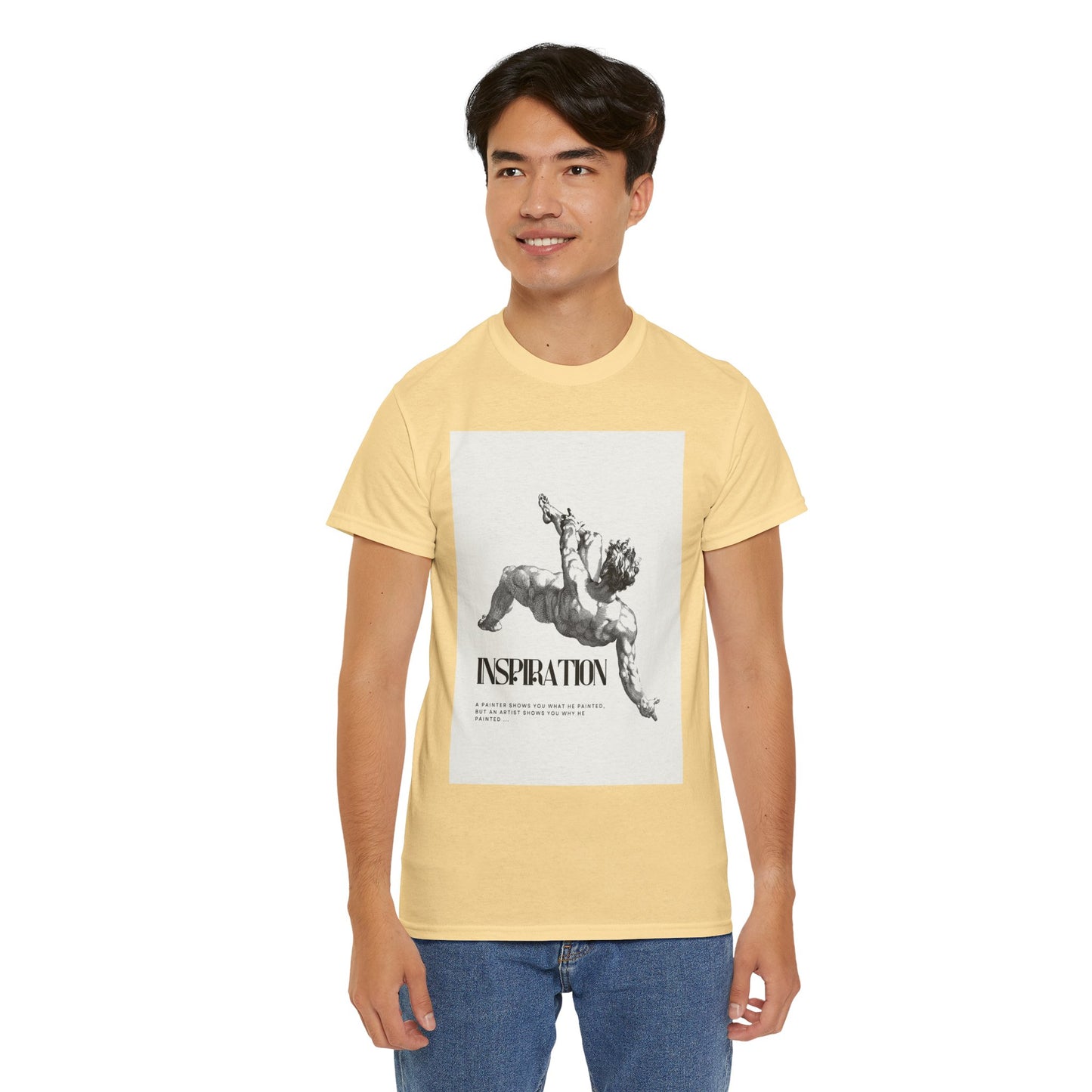 Inspiration Unisex Heavy Cotton Tee, Motivational Shirt, Gift for Artists, Casual Wear, Quote T-Shirt, Birthday Gift