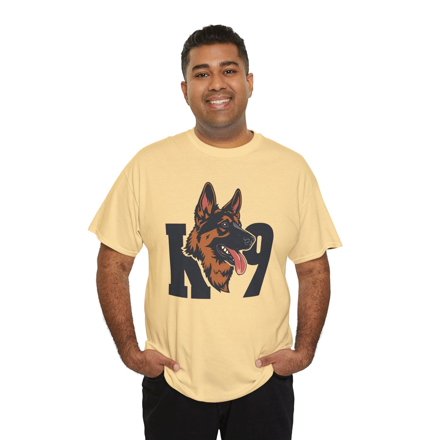 German Shepherd K9 Lover Unisex Heavy Cotton Tee | Dog Owner Gift, Dog Lover Apparel
