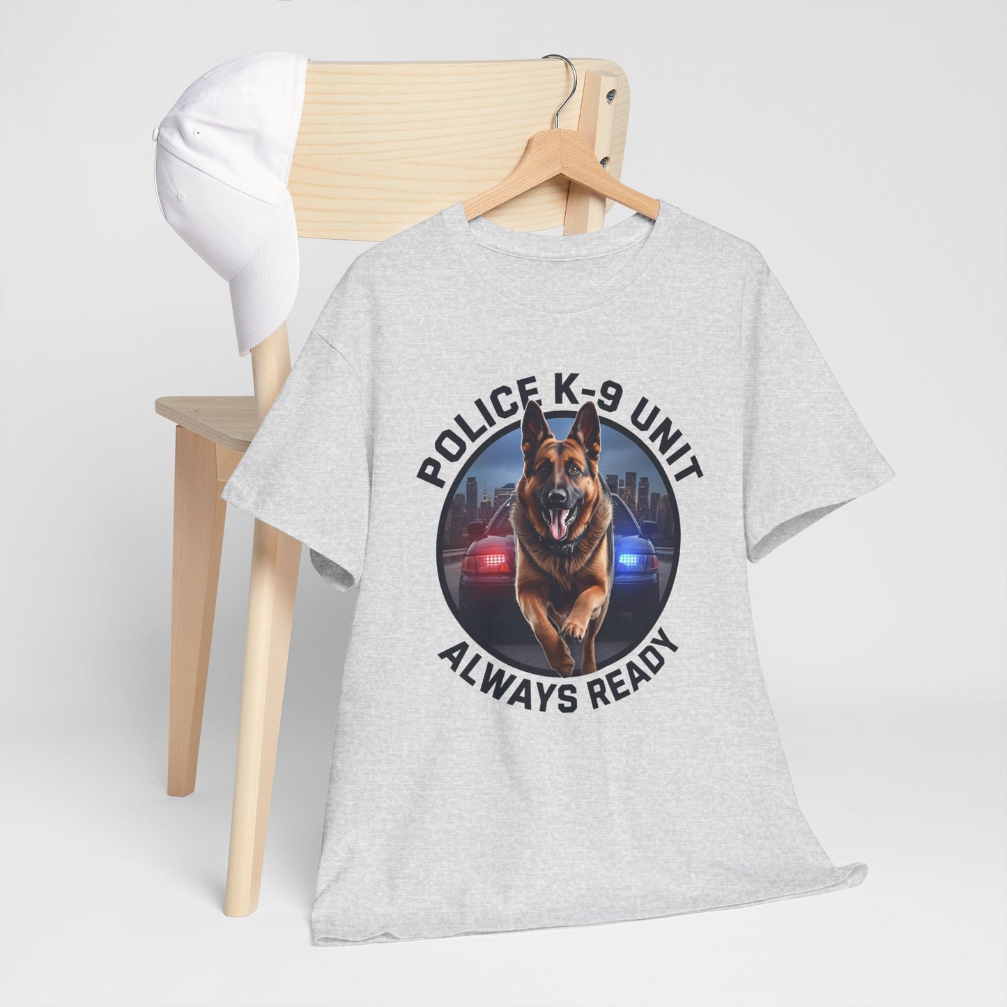 Police K-9 Unit Tee, Always Ready Graphic Tee, Dog Lover Gift, Police Support Shirt, Police Dog Merchandise
