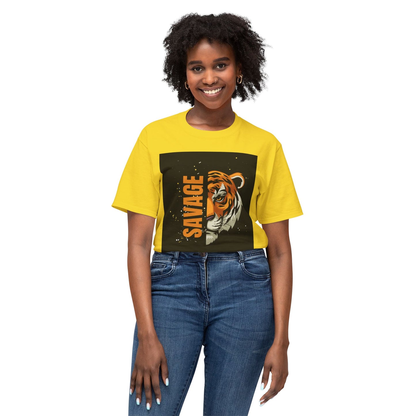 Savage Tiger Unisex T-Shirt, Graphic Tee, Animal Lover Shirt, Trendy Fashion, Gift for Him/Her, Wild Style Clothing
