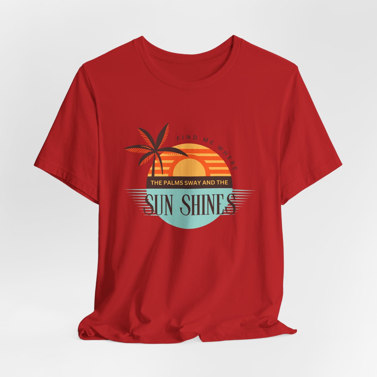 Tropical Vibes Tee - Relaxing Beach Sunset Design for Travelers and Summer Lovers, Perfect Gift for Vacations, Beach Days, and Casual Style