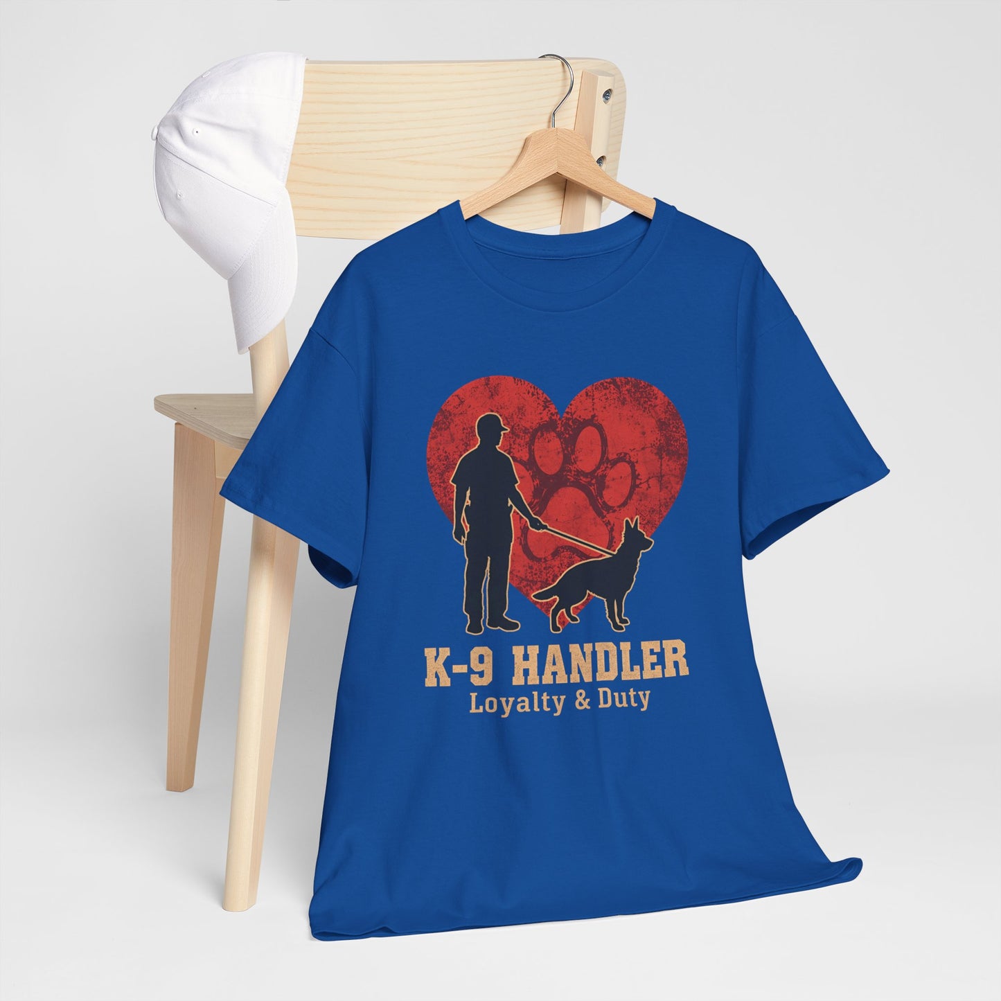 K-9 Handler Heart Tee - Loyalty & Duty, Dog Lover Gift, Pet Owner Apparel