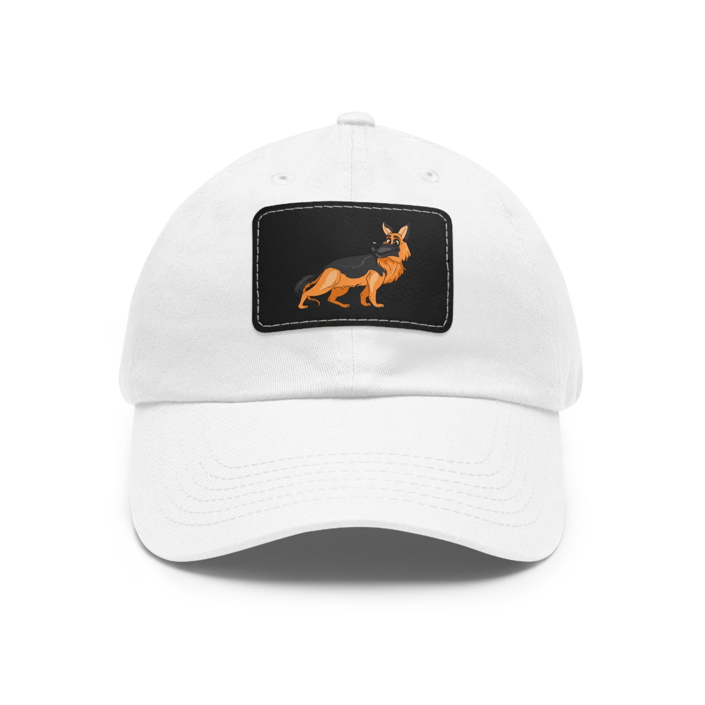 German Shepherd Dad Hat with Leather Patch - Perfect Gift for Dog Lovers