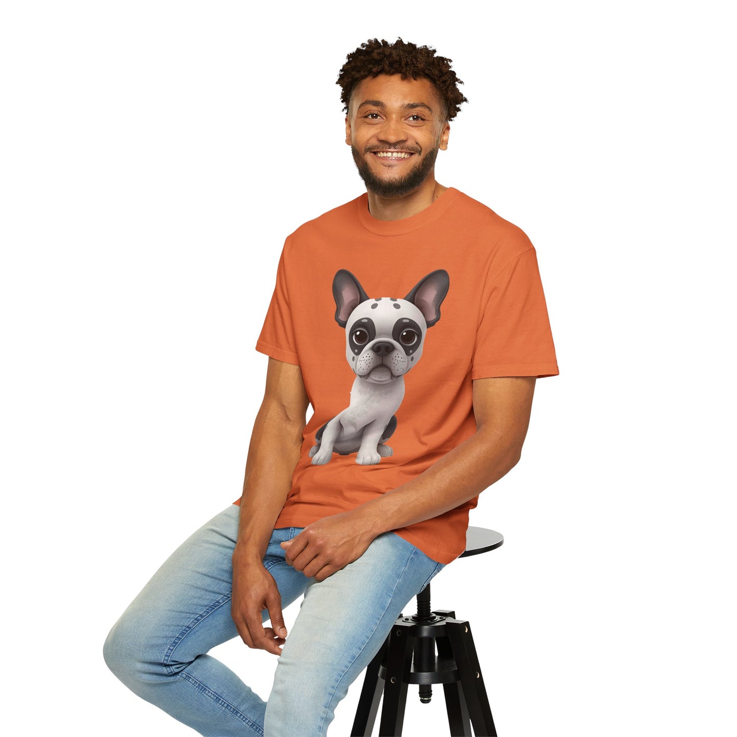 Cute 3D Design French Bulldog Unisex T-shirt, Animal Lover Gift
