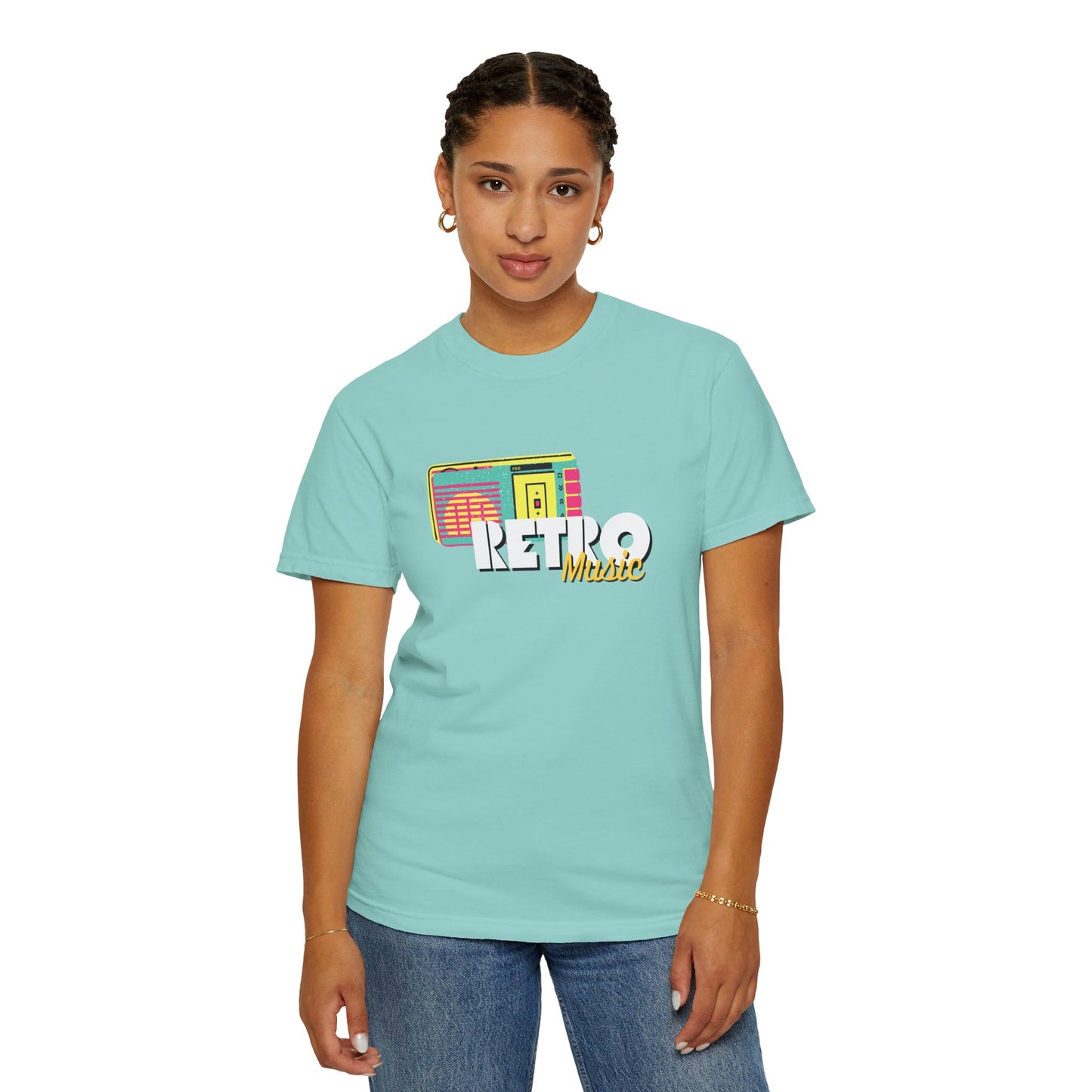 Retro Music T-Shirt, Vintage Style Tee, Unisex Garment-Dyed Shirt, Perfect for Music Lovers, Great for Festivals and Gifts