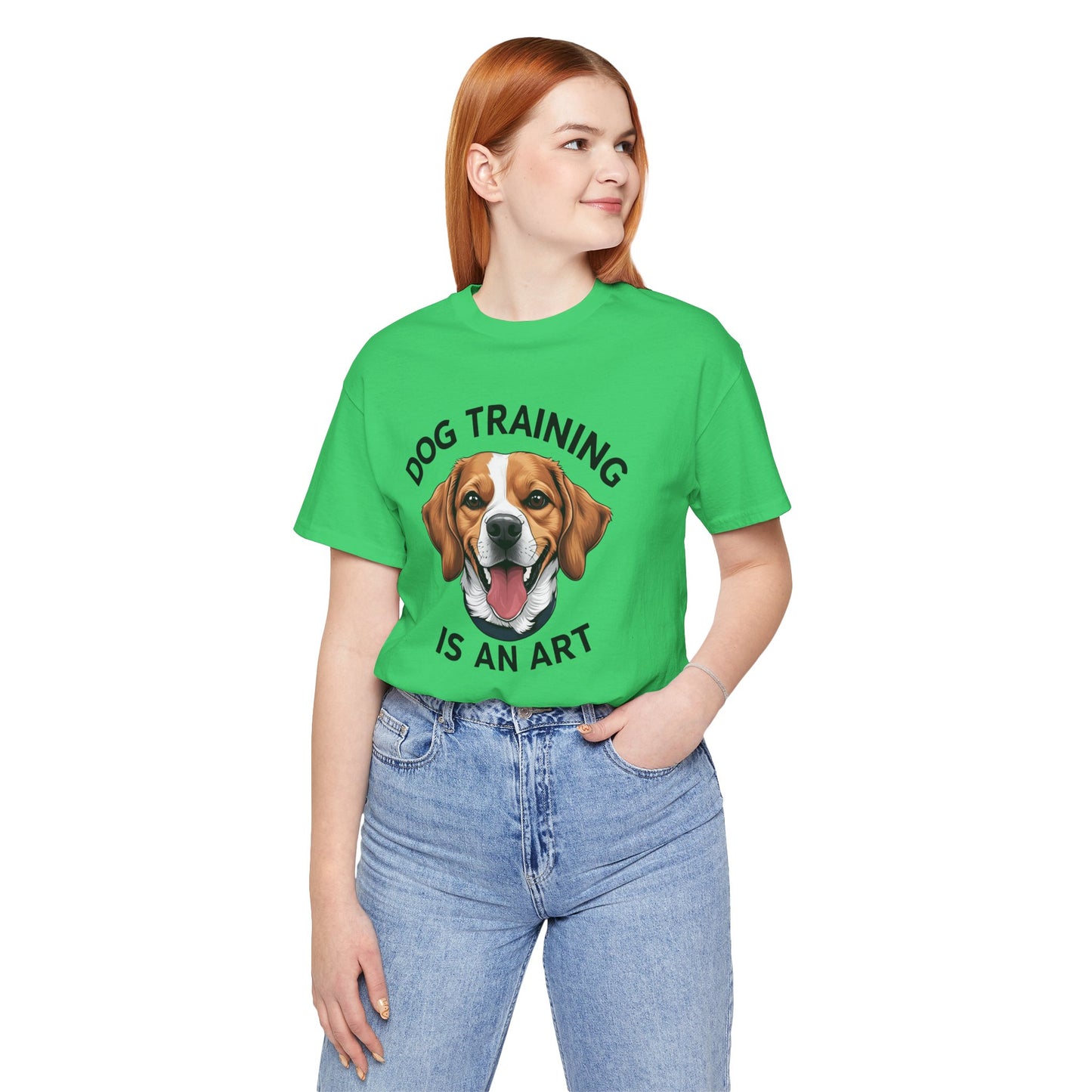 Dog Training is An Art Tee - Unisex Jersey Short Sleeve, Gift for Dog Lovers, Training T-Shirt, Dog Owner Apparel, Cute Canine Shirt