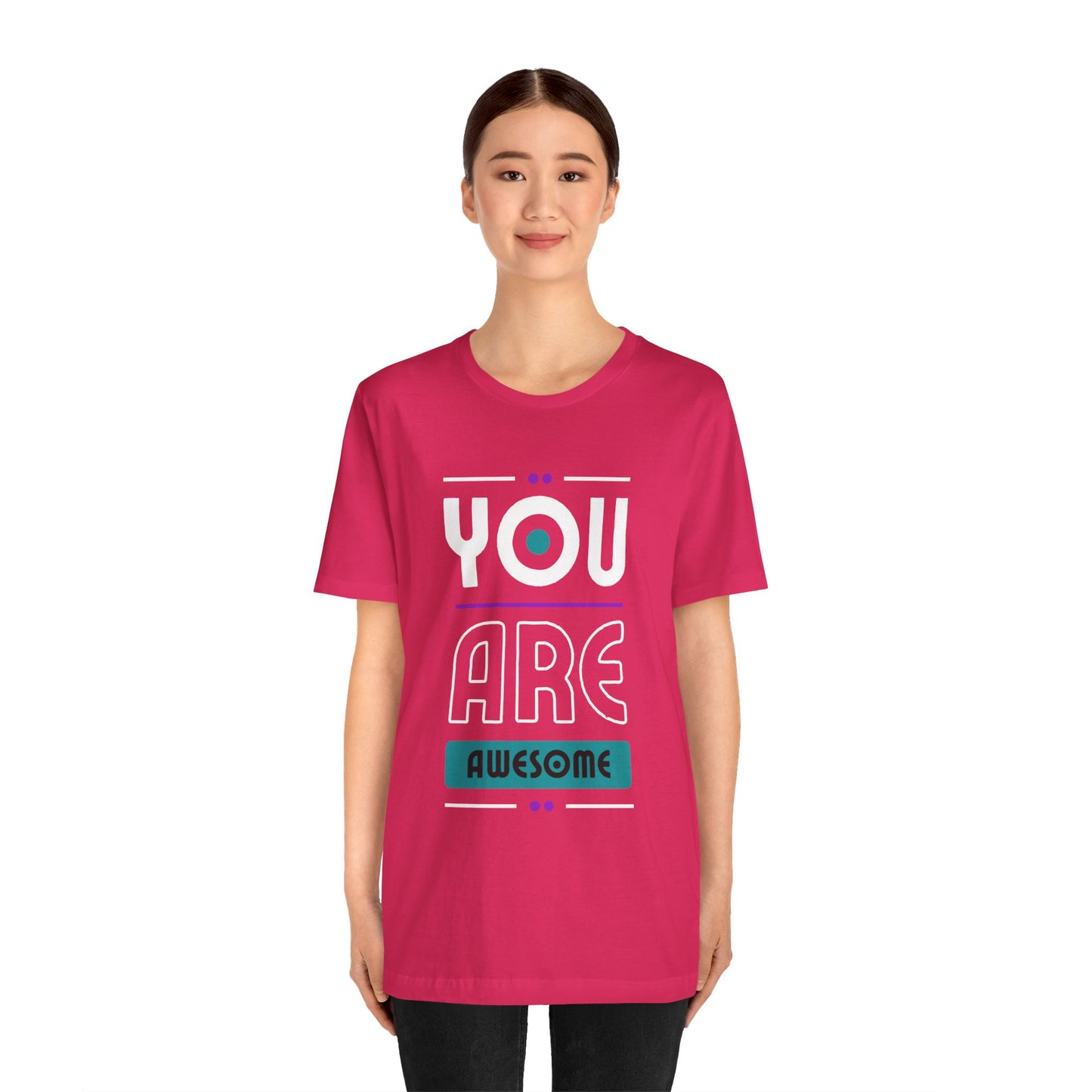 You Are Awesome Tee, Unisex Inspirational T-Shirt, Motivational Gift, Casual Wear, Birthday Gift, Summer Outfit