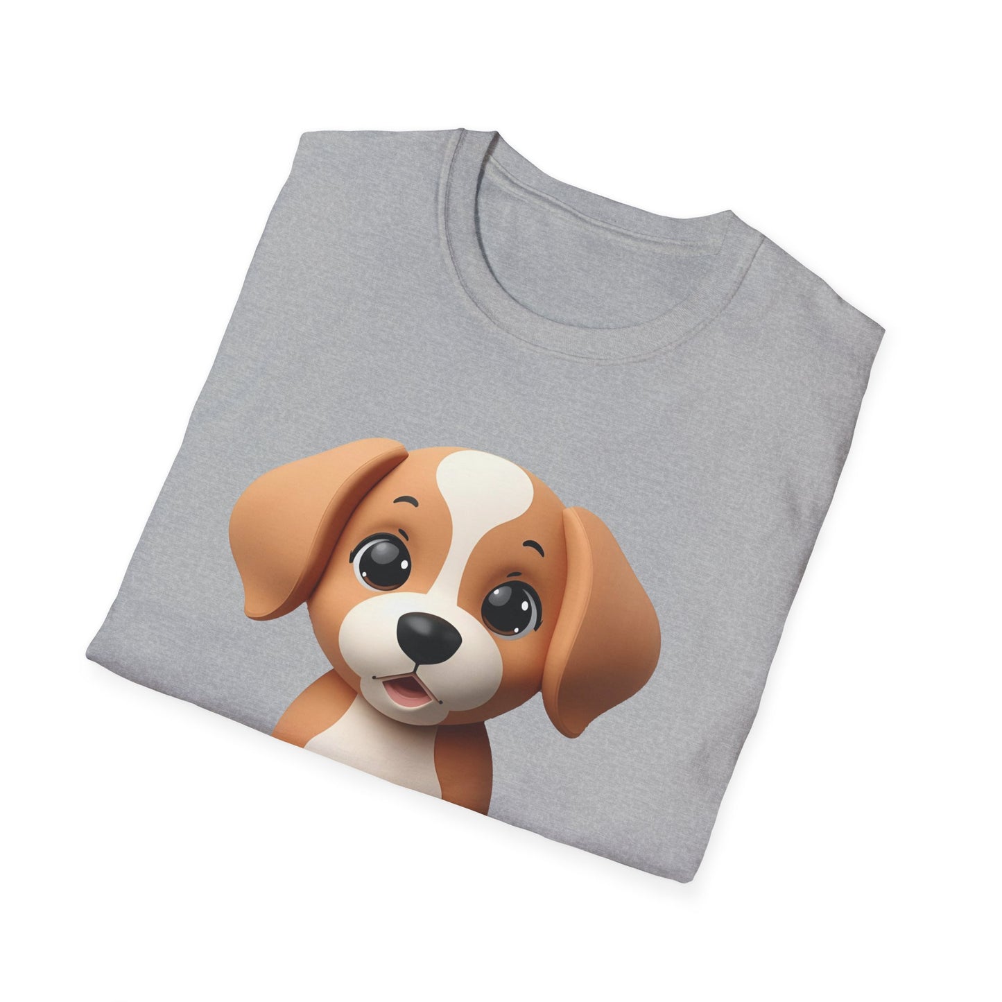 Adorable Puppy 3D Graphic T-Shirt for Dog Lovers, Cute Pet Shirt