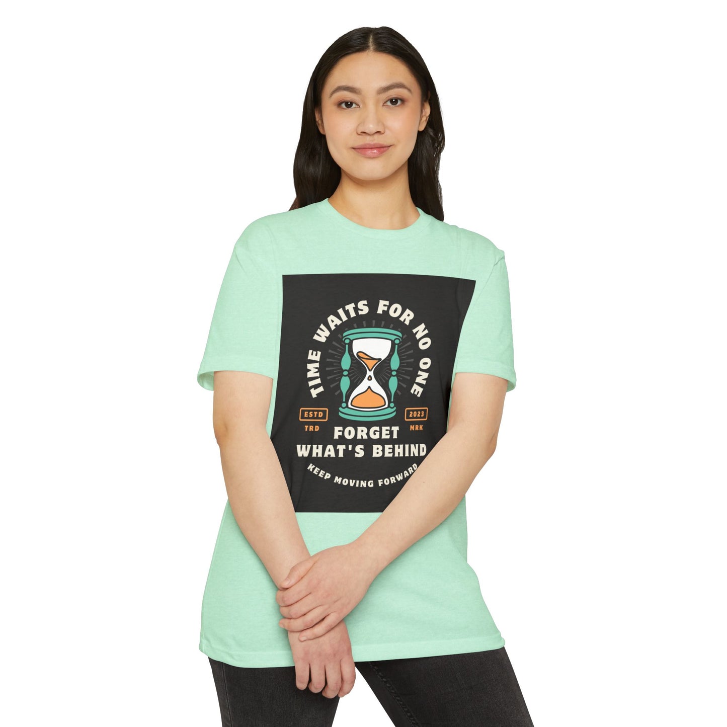 Inspirational Unisex T-Shirt: 'Time Waits for No One' - Motivational Tee, Casual Everyday Wear, Gift for Friends, Positive Message
