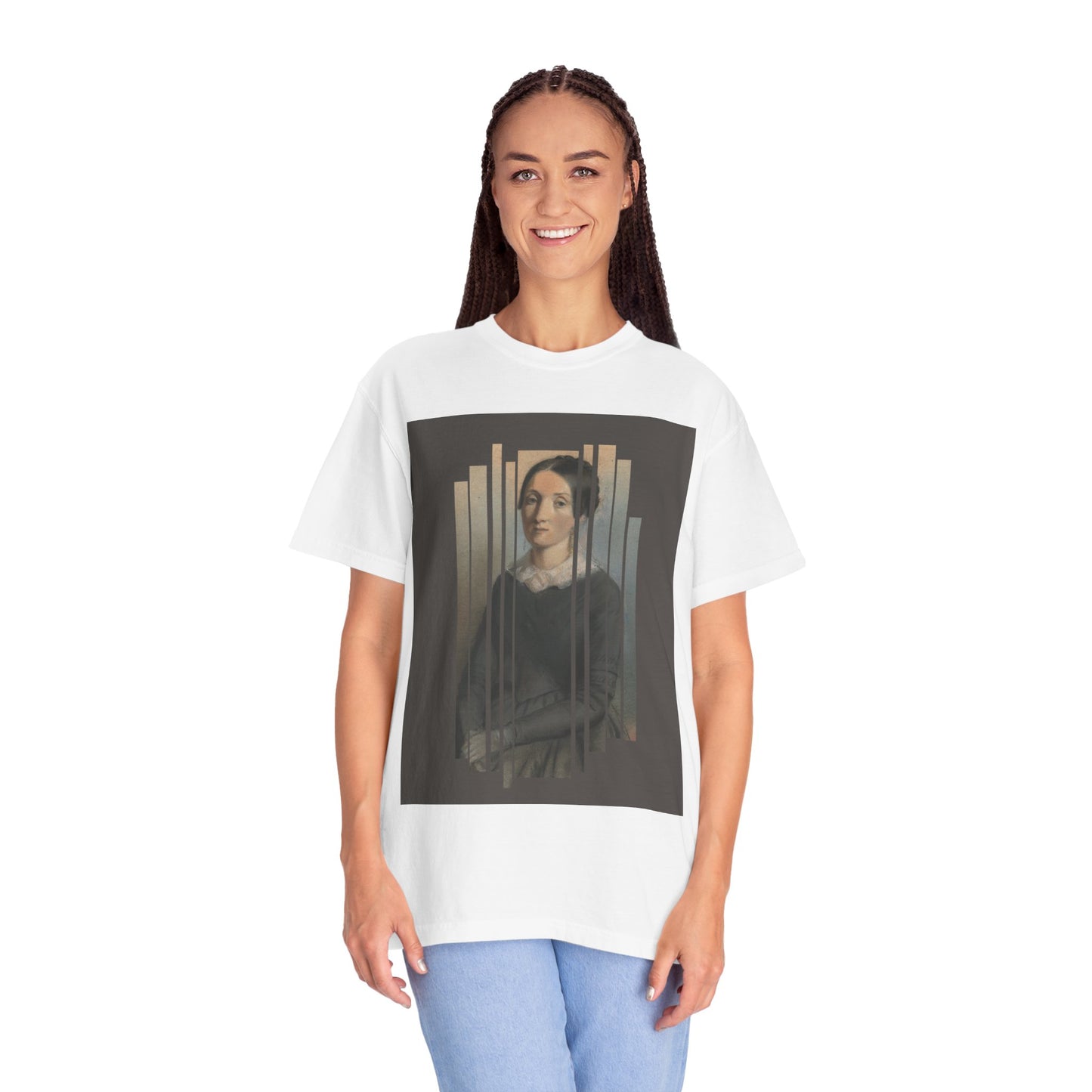 Vintage Aesthetic Art Tee, Unisex Garment-Dyed T-shirt with Artistic Design, Casual Wear, Gift for Art Lovers, Trendy Graphic Shirt