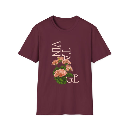 Vintage Floral Graphic Tee, Retro Flower Shirt, Unisex Casual T-Shirt, Gift for Plant Lovers, Summer Fashion